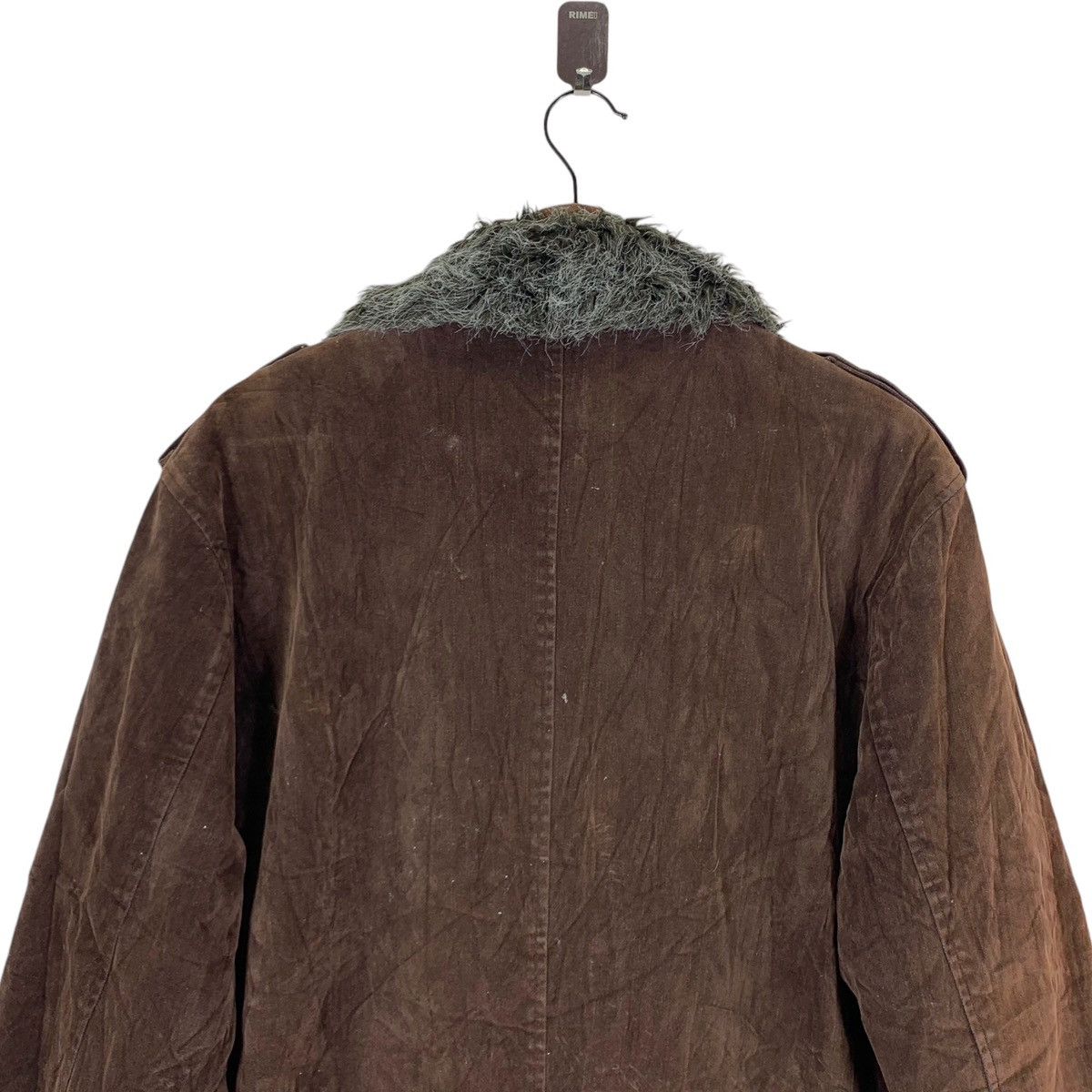 If Six Was Nine × In The Attic ⚡️⚡️ VINTAGE IN THE ATTICS FUR MINK DENIM JACKET Size US L / EU 52-54 / 3 - 6 Thumbnail