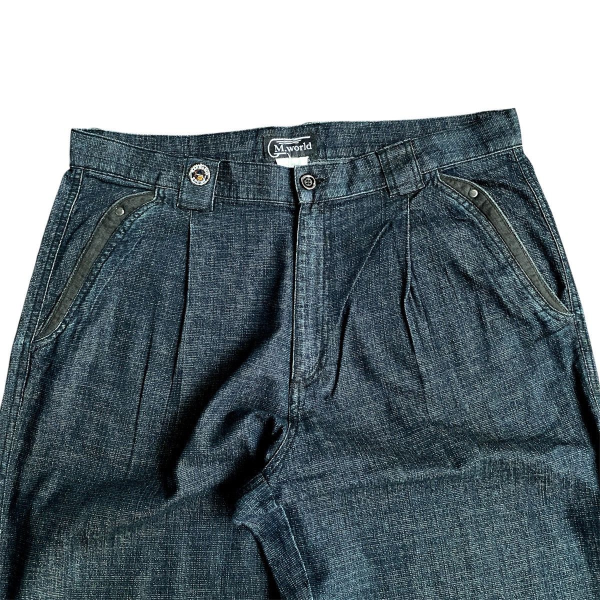 JNCO × Southpole × Vintage Crazy Vintage 2000s MWord Y2K Wide Jeans Baggy Pants Size US 34 / EU 50 - 5 Thumbnail