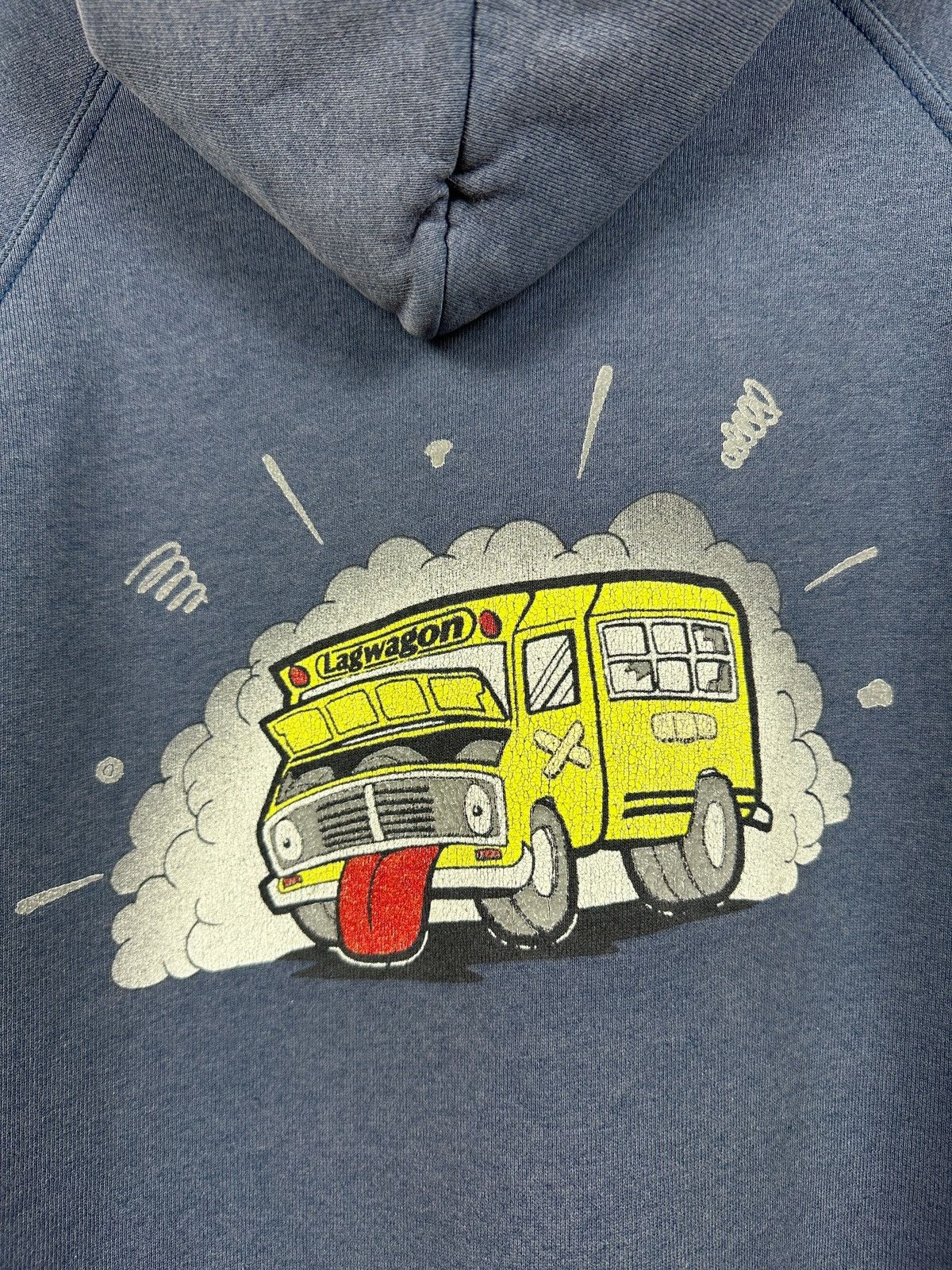 Band Tees Vintage Lagwagon Faded Blue School Bus Band Punk Hoodie Size US XL / EU 56 / 4 - 10 Thumbnail