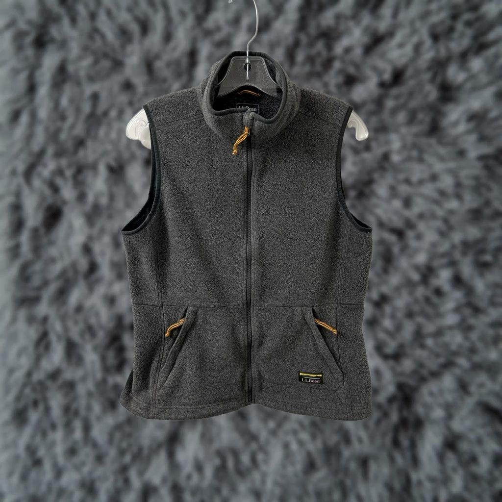 Vintage LL Bean Mountain Classic Fleece Vest Womens Medium Gray Full Zip Jacket 505383 Size M / US 6-8 / IT 42-44 - 1 Thumbnail