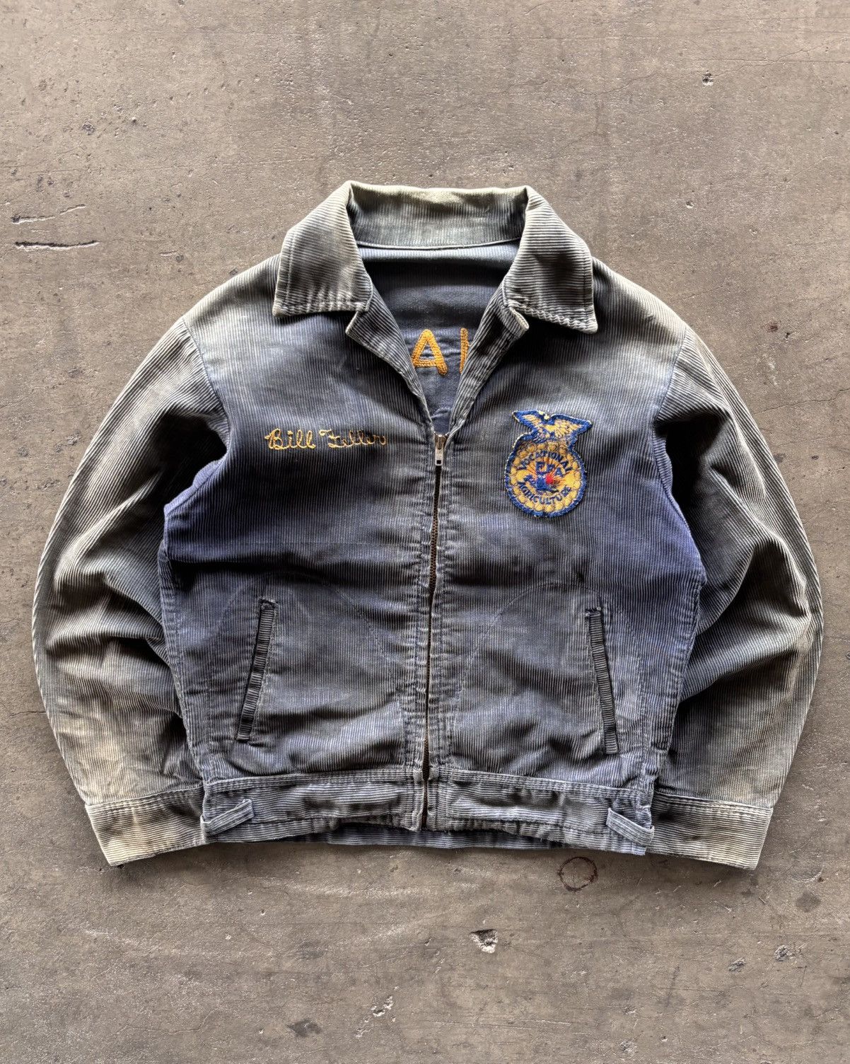 Vintage 70’s FFA Vocational Agriculture Faded Navy Jacket Size US M / EU 48-50 / 2 - 1 Thumbnail
