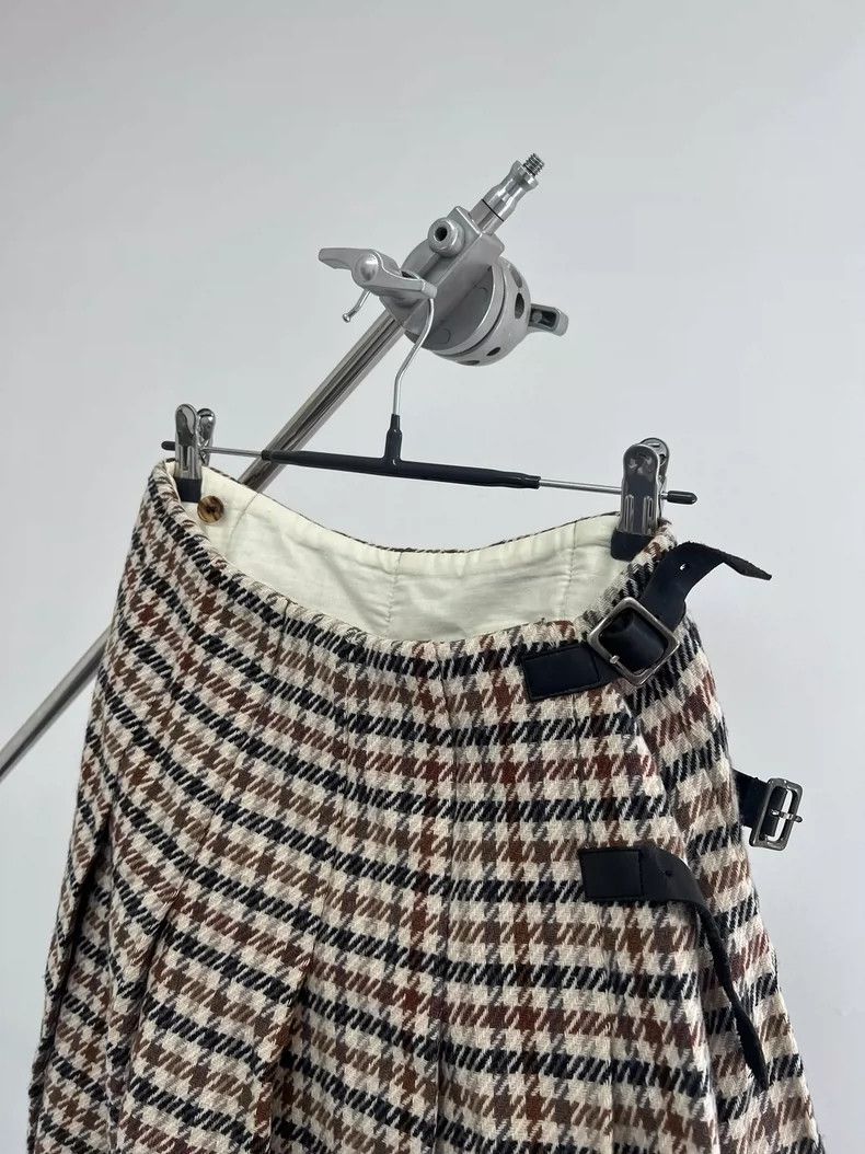 Comme des Garcons comme des garcons size m Wool houndstooth skirt 2504-Nexta Size 25" / US 0 / IT 36 - 3 Thumbnail