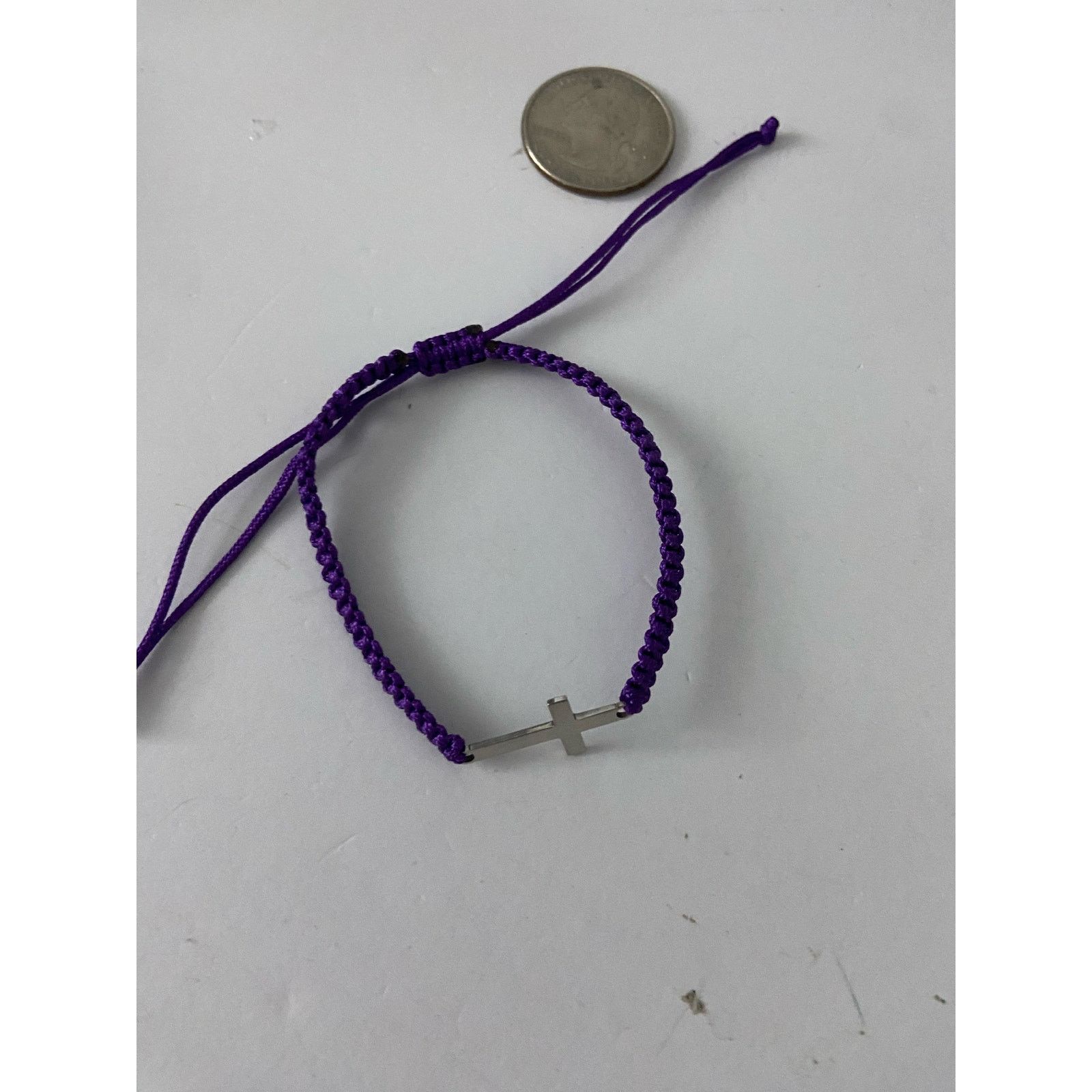 Other Purple cord cross bracelet Size ONE SIZE - 4 Thumbnail