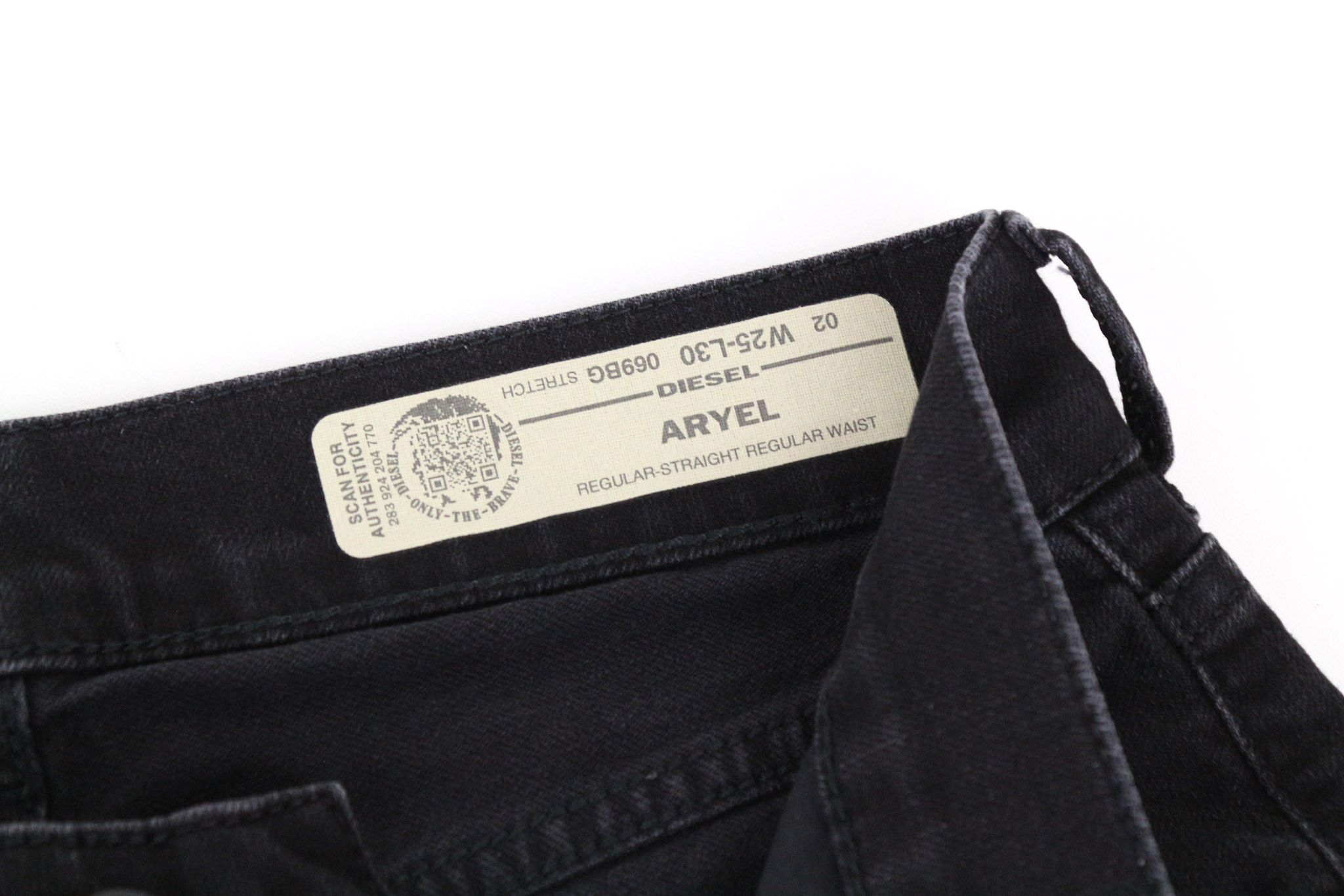 Diesel ARYEL 069BG W25/L30 Black Stretch Jeans 70631 Size 25" / US 0 / IT 36 - 6 Thumbnail