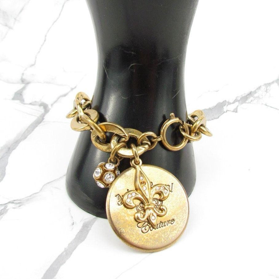 Juicy Couture Vintage Juicy Couture Round Medal & Charms Bracelet Size ONE SIZE - 1 Thumbnail