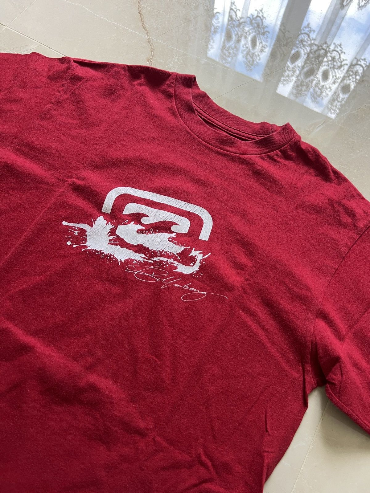 Billabong × Vintage Vintage billabong red t-shirt with large logo on the chest Size US L / EU 52-54 / 3 - 2 Thumbnail