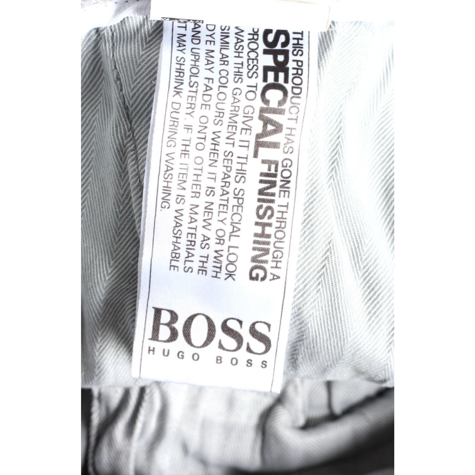 Hugo Boss HUGO BOSS Slim Chino Pants Trousers Men Size 50 34R / L30" Grey Cotton Elastane Stretch Casual VINTAGE? Size US 34 / EU 50 - 8 Thumbnail