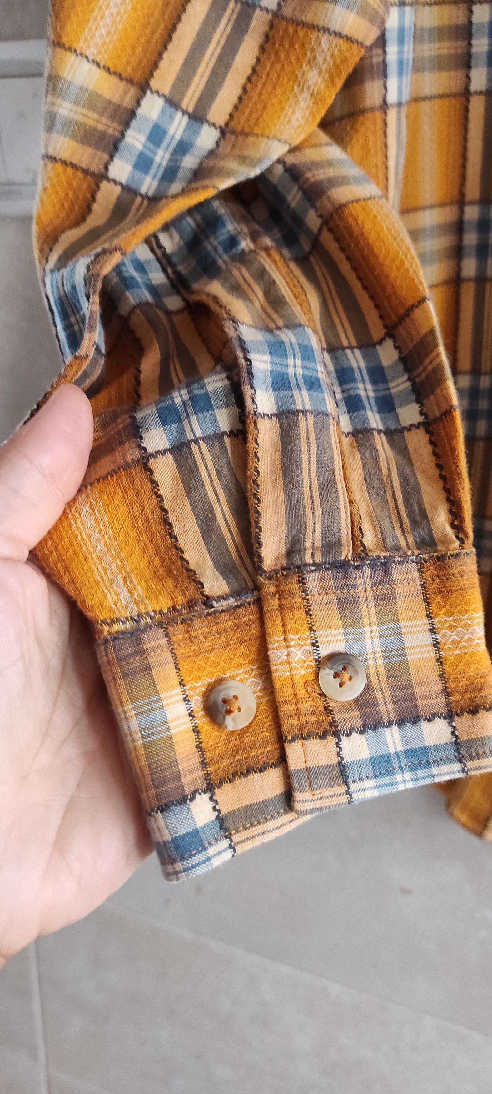 Marlboro × Marlboro Classics × Vintage Marlboro Classics Flannel Shirt 80s Heavy Textured Western Size US L / EU 52-54 / 3 - 2 Thumbnail