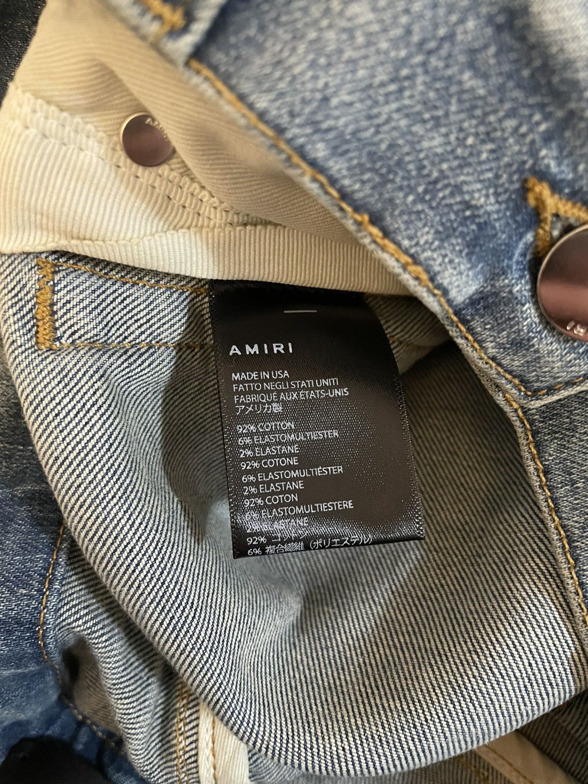 Amiri 🔥Brand New🔥Velvet PJ MX2 Jean Denim Size US 31 - 13 Thumbnail