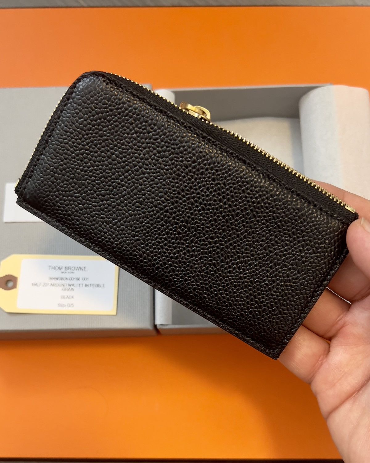 Thom Browne Thom Browne Black Half Zip Around Wallet Size ONE SIZE - 2 Thumbnail