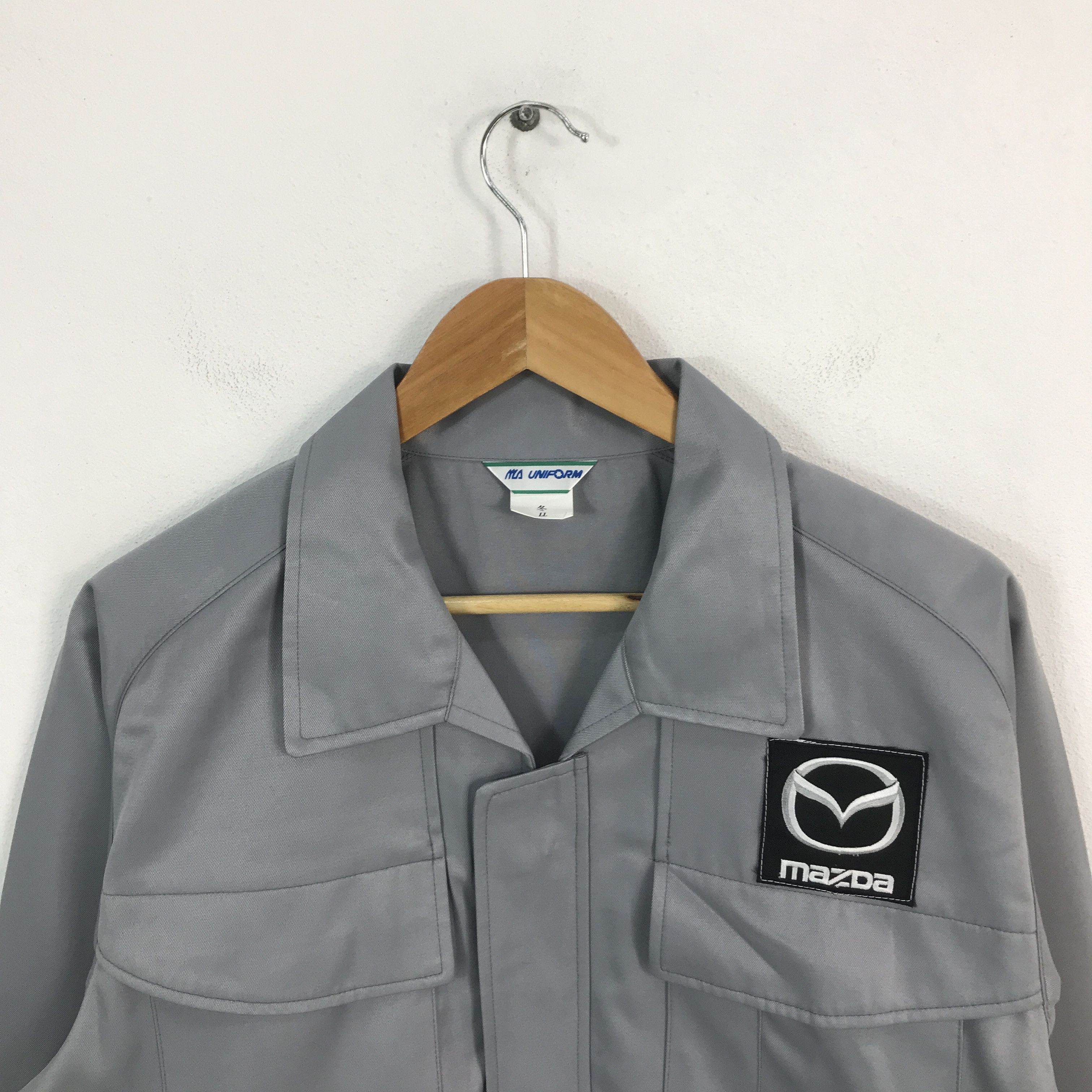Japanese Brand × Sports Specialties Vtg mazda racing grey uniform custom Japan jacket Size US L / EU 52-54 / 3 - 2 Thumbnail