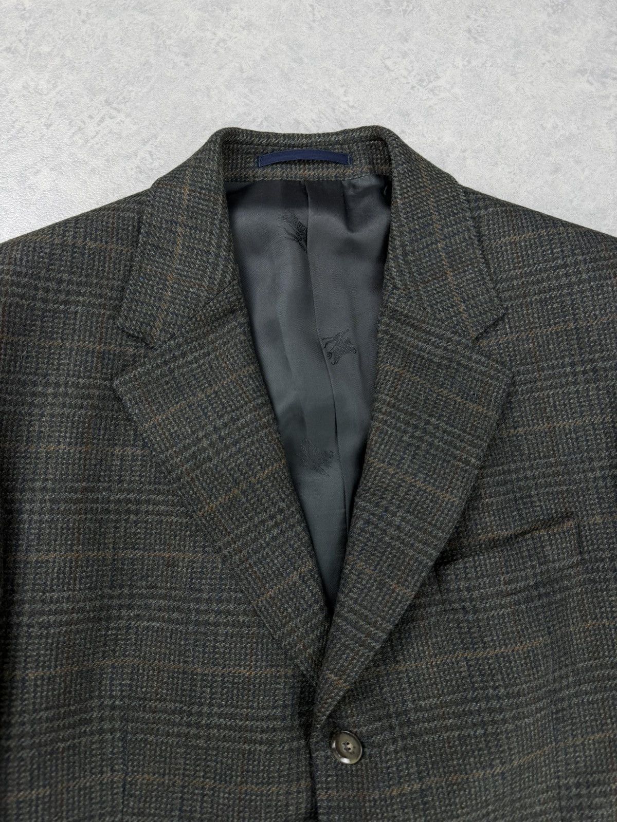 Burberry Burberry London Wool Cashmere Check Blazer Jacket Size 52 Size 42R - 7 Thumbnail