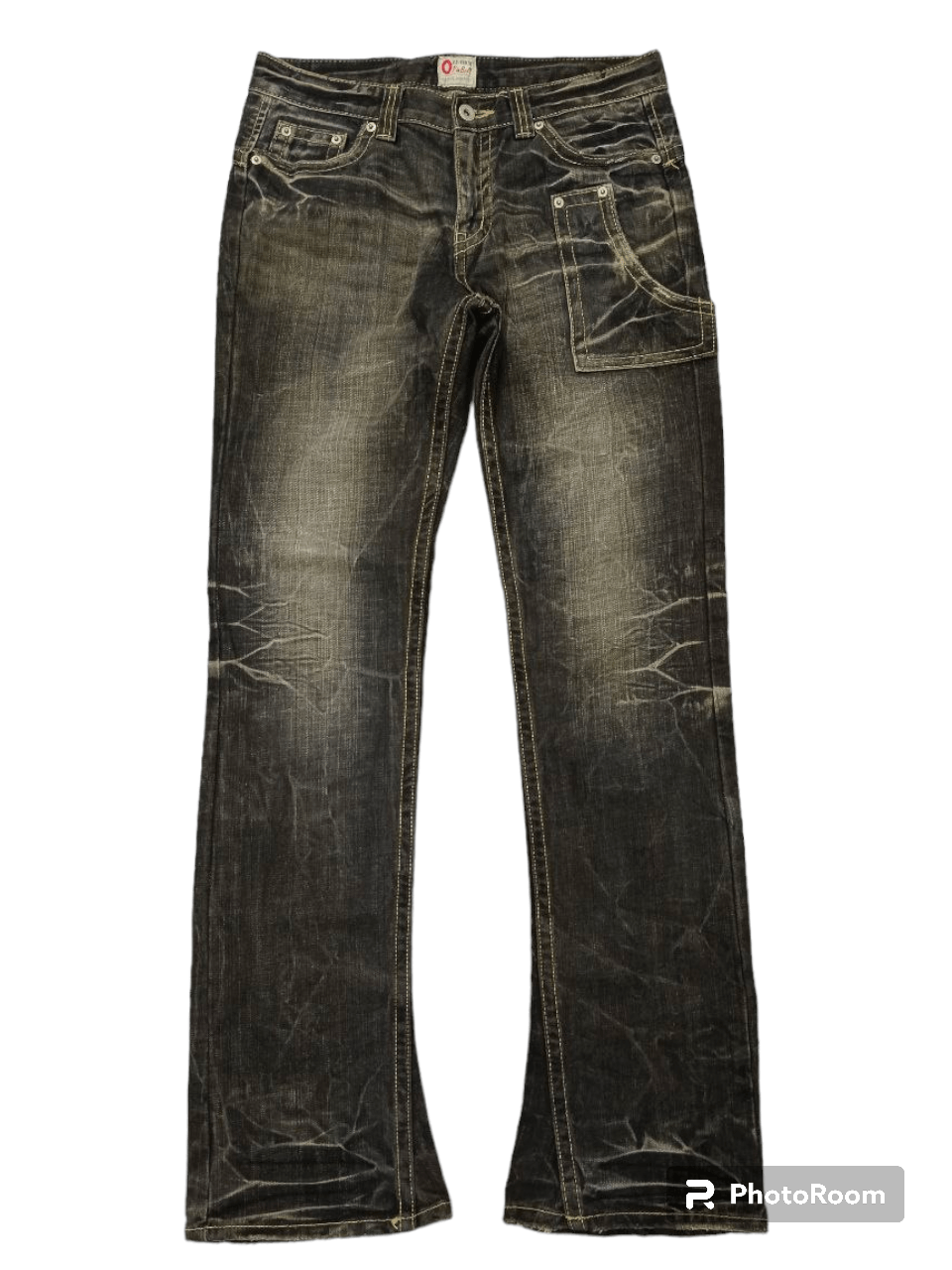 Japanese Brand FLARE SICK RUSTY 0ZZ FIRST PINBALL DENIM PANTS Size US 29 - 1 Thumbnail