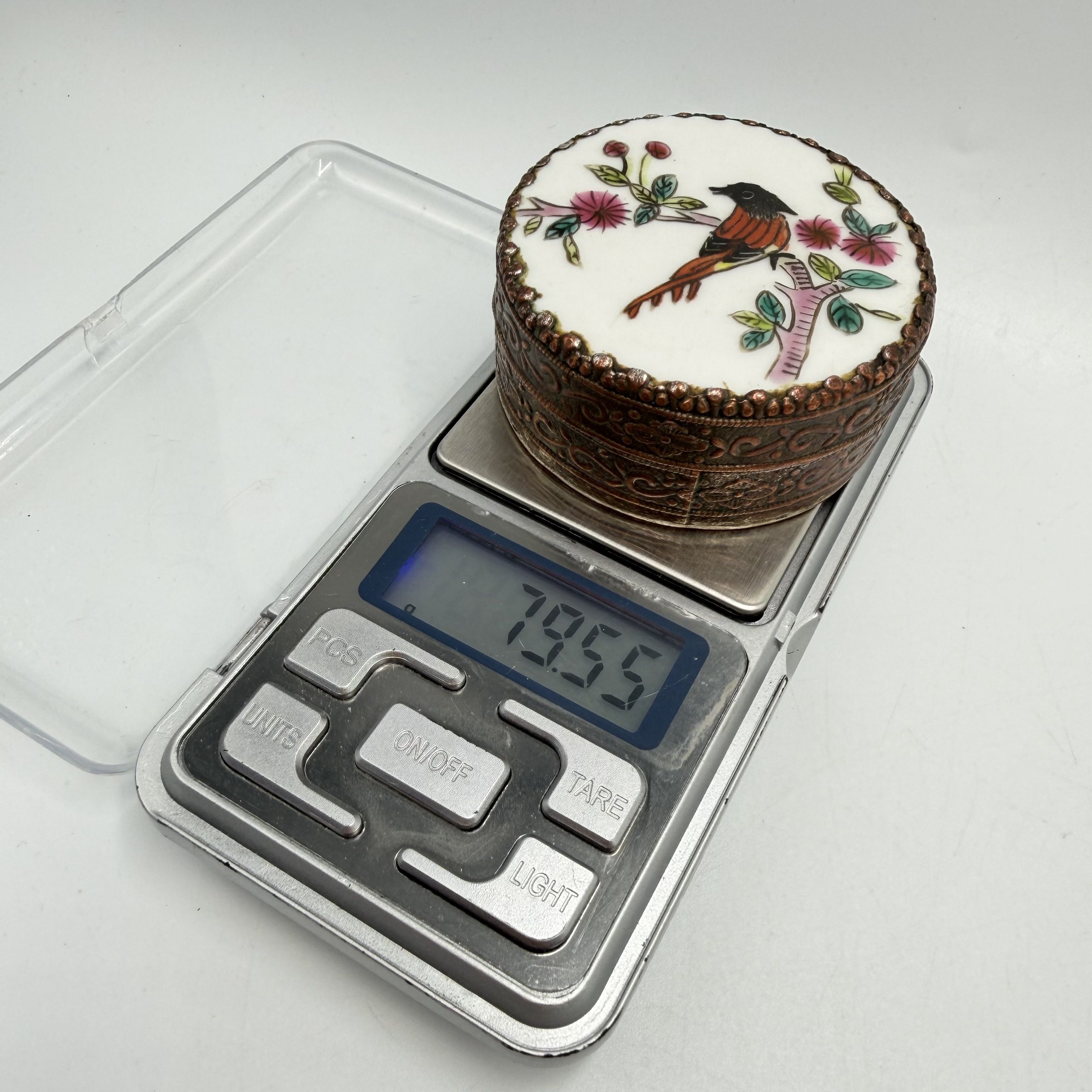 Vintage Vintage Cloisonne Enamel Powder Copper Vanity Trinket Box Size ONE SIZE - 3 Thumbnail