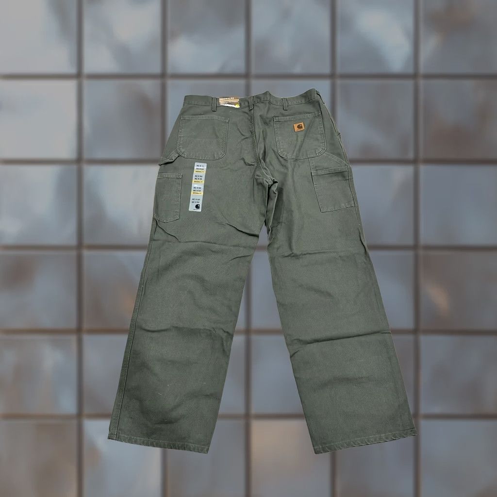 Carhartt Carhartt Men Pants 40x31 Washed Duck Work Dungaree Carpenter Canvas B11 MOS NWT Size US 40 / EU 56 - 1 Thumbnail