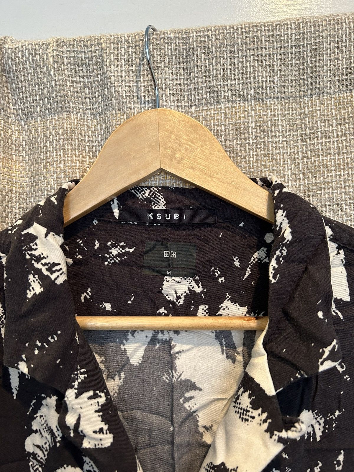 Ksubi Ksubi Black Palm Tree Camp Collar Hawaiian Viscose Shirt Size US M / EU 48-50 / 2 - 3 Thumbnail
