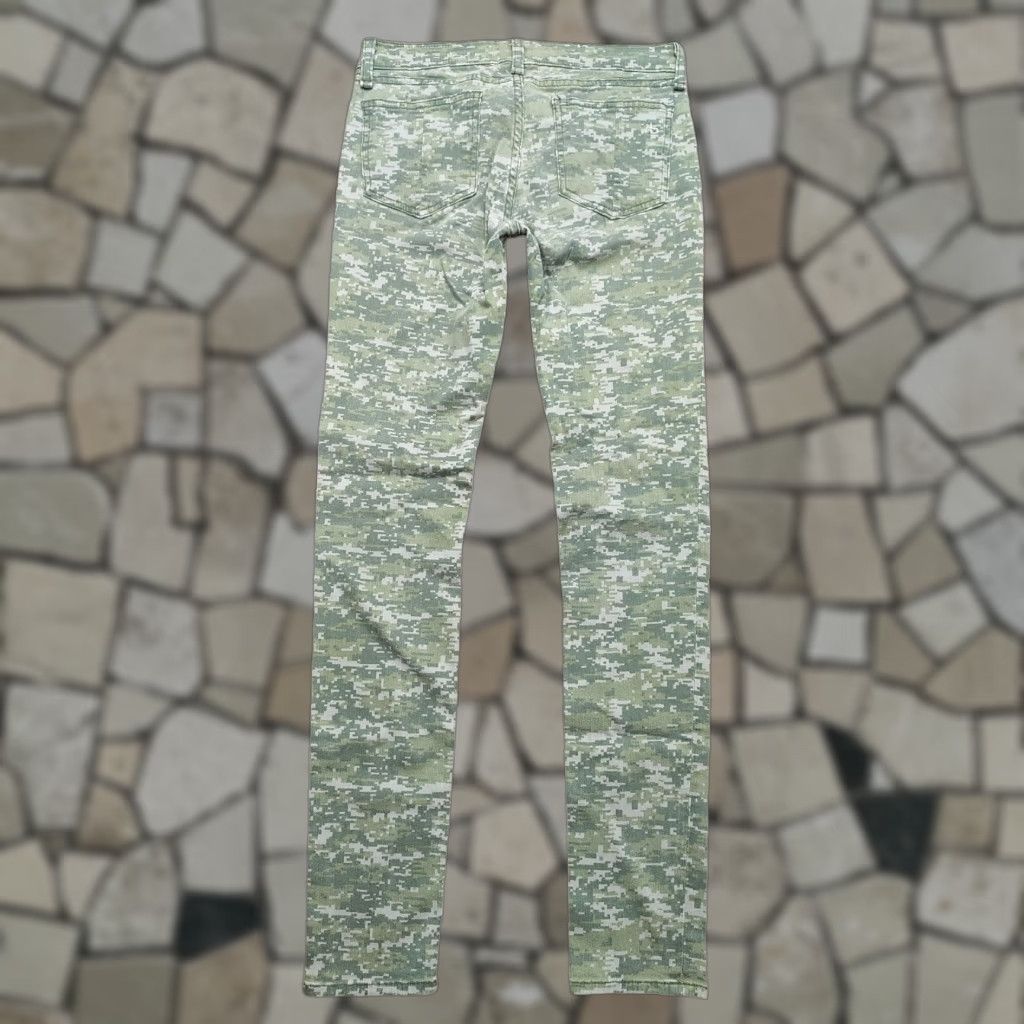 Rag & Bone Rag & Bone Jeans Womens Skinny Low Rise Slim Stretch 5-Pocket Green Camouflage 27 x 28 | Denim Cotton Spandex Tencel USA Vintage N/A Size 27" / US 4 / IT 40 - 1 Thumbnail