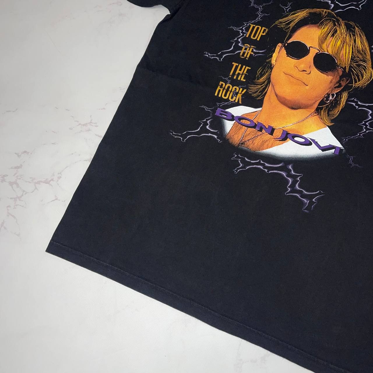 Vintage Vintage X Bon Jovi top of the rock 90s Black Tee Sz XXL Size US XXL / EU 58 / 5 - 11 Thumbnail