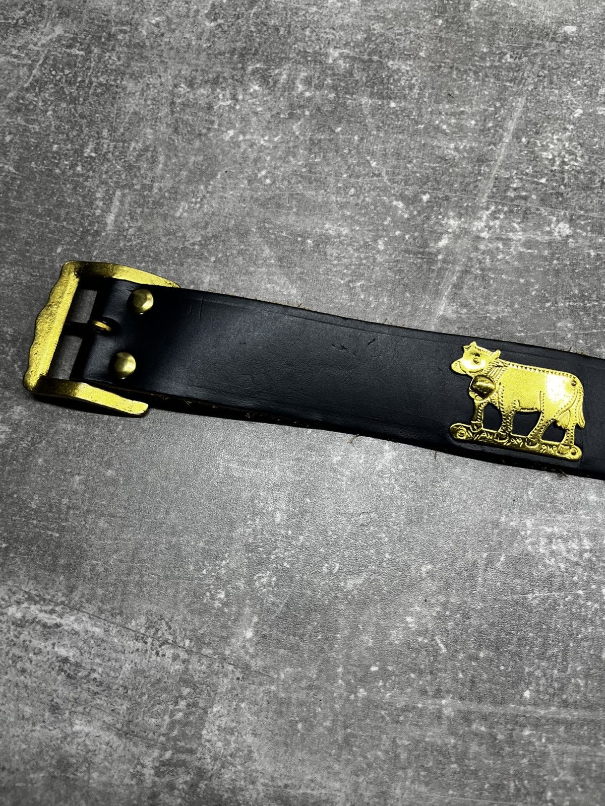 Vintage Vintage 90's Etro Metal Cow Belt Size ONE SIZE - 7 Thumbnail