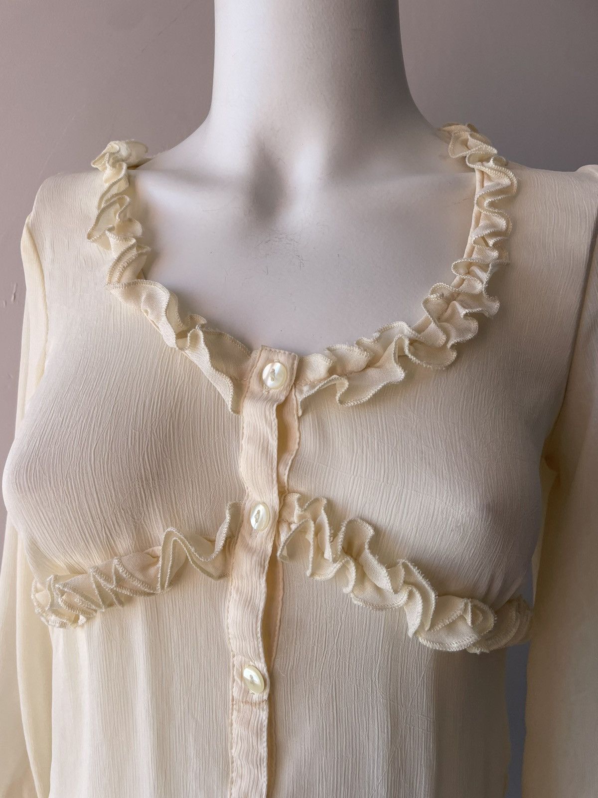Vintage Italian silk dress Size M / US 6-8 / IT 42-44 - 7 Thumbnail