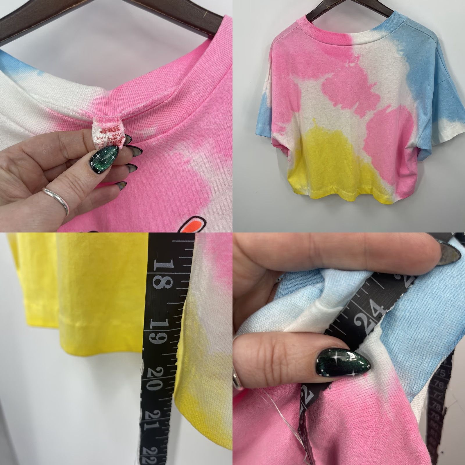 Pinko VINTAGE Jamaica Shirt Pink Orange Neon One Size Cropped 90s Single Stitch y2k - Nike?? Size ONE SIZE - 8 Thumbnail