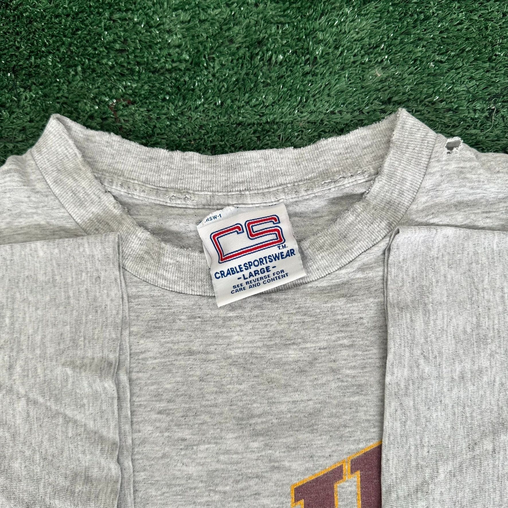 Vintage Vintage 90s USC Trojans Baseball T-Shirt Gray Single Stitch Size US L / EU 52-54 / 3 - 7 Thumbnail