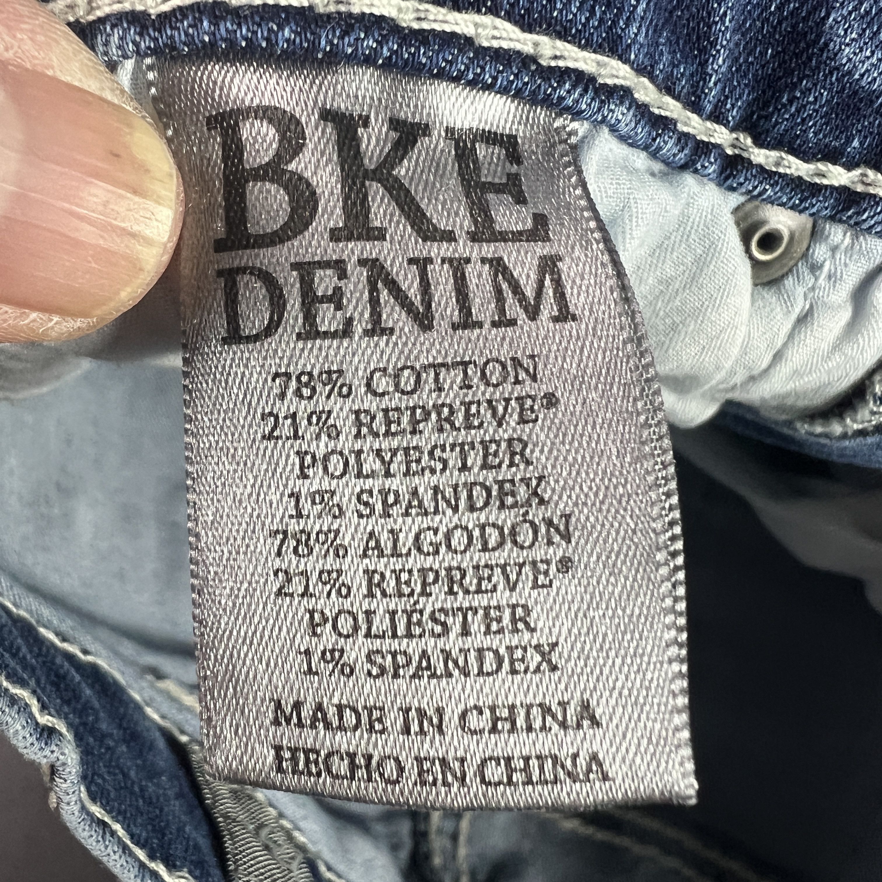 BKE BKE Jeans Jake Straight Light Blue Faded Distressed Denim Size US 28 / EU 44 - 10 Thumbnail