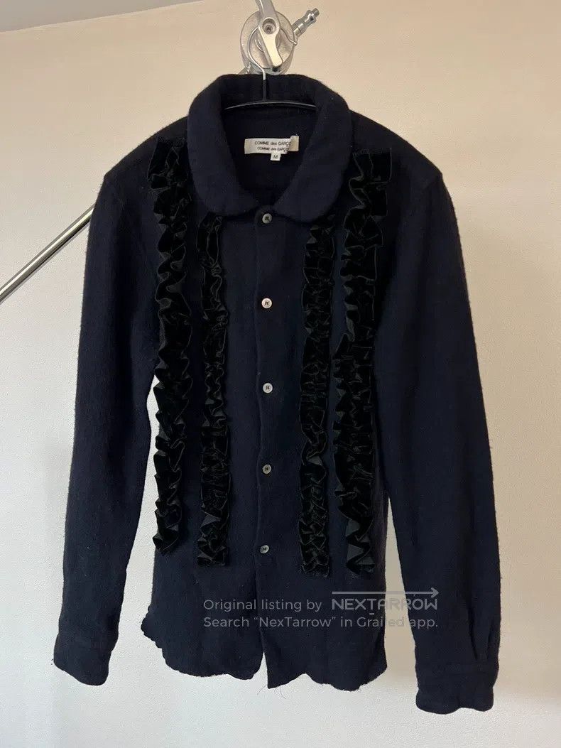 Comme des Garcons Comme Des Garcons Embroidered peter pan collar wool jacket Size M / US 6-8 / IT 42-44 - 2 Thumbnail