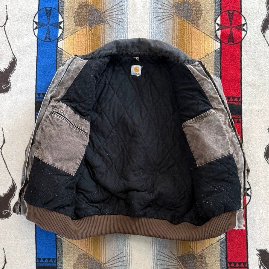Carhartt VINTAGE Carhartt Santa Fe Quilt Lined Jacket XL Gray 90s Western Workwear Bomber Mens Size US XL / EU 56 / 4 - 3 Thumbnail