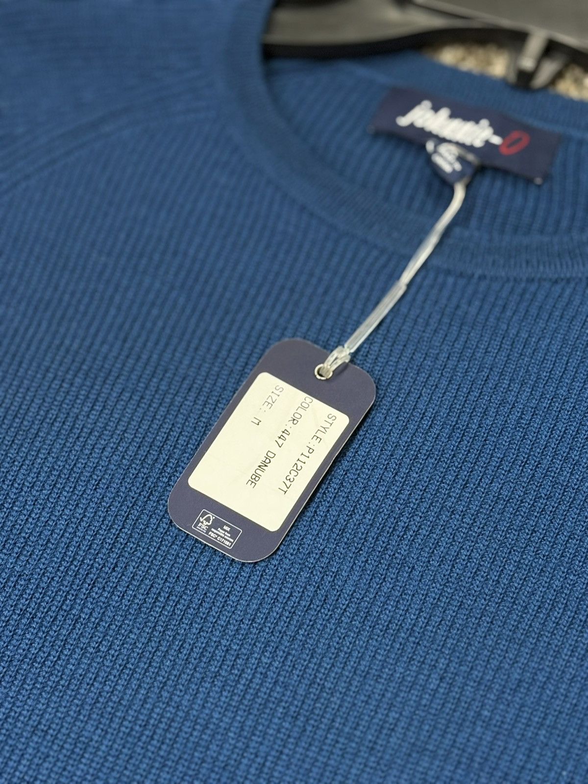 johnnie-O Johnnie-O Sweater Men’s Medium Cotton Blend Crewneck Blue Size US M / EU 48-50 / 2 - 4 Thumbnail