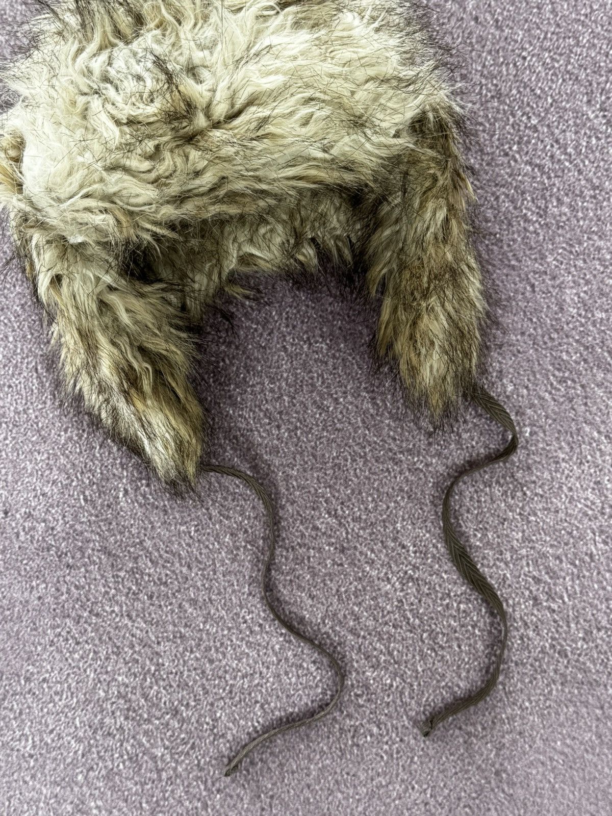 Japanese Brand Y2K Faux Fur Ushanka Vintage Fuzzy Warm Trapper Hat Size ONE SIZE - 4 Thumbnail