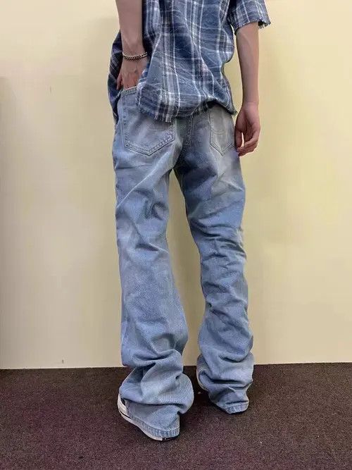 Japanese Brand VIBE Vintage light blue straight leg baggy jeans Size US 30 / EU 46 - 4 Thumbnail