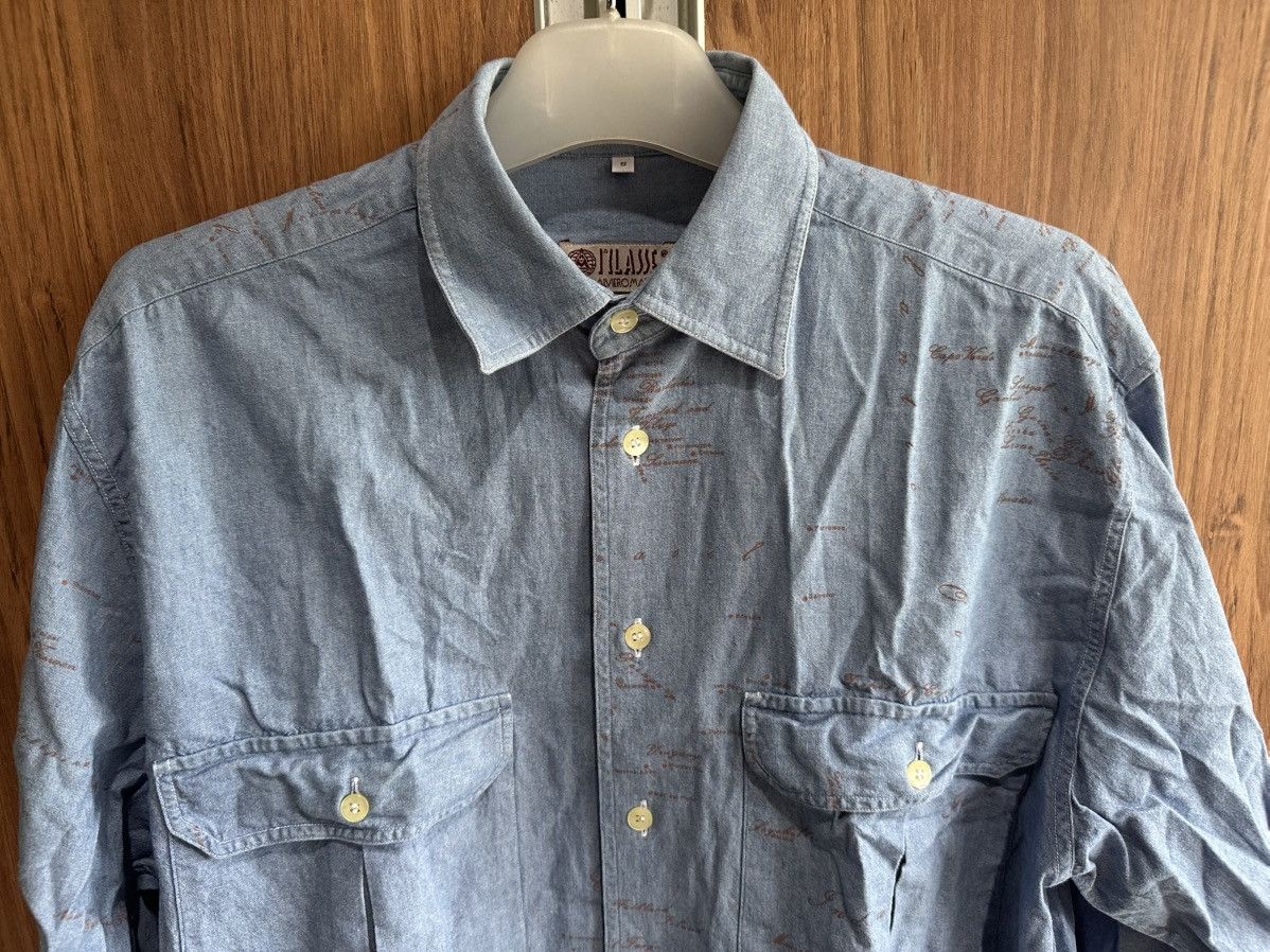 Alviero Martini ALVIERO MARTINI 1’CLASSE PRIMA CLASSE CHAMBRAY SHIRT Size US S / EU 44-46 / 1 - 3 Thumbnail
