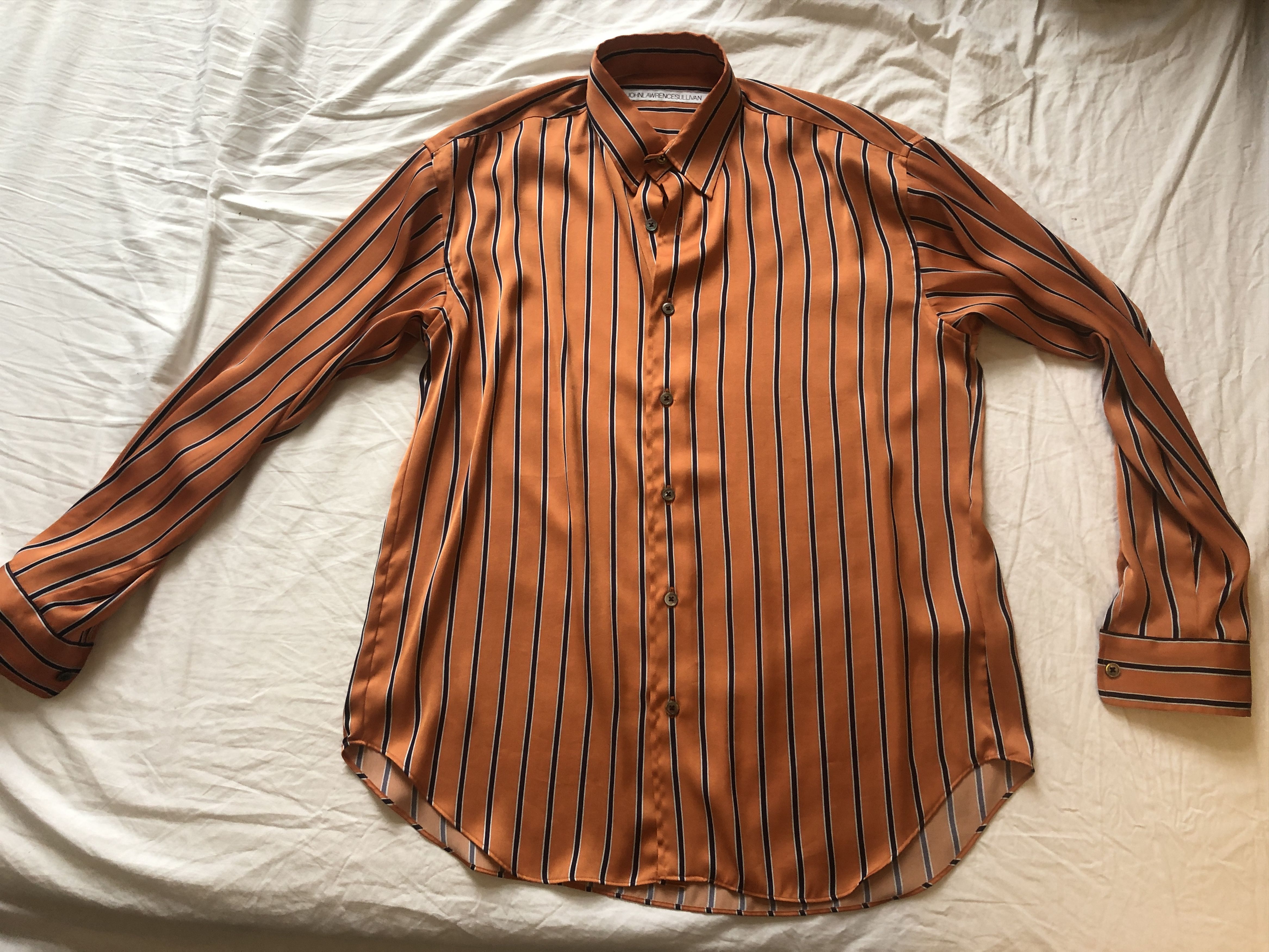 image of John Lawrence Sullivan Japanese Designer Brand Unisex Shirt! in Orange, Men's (Size Large)