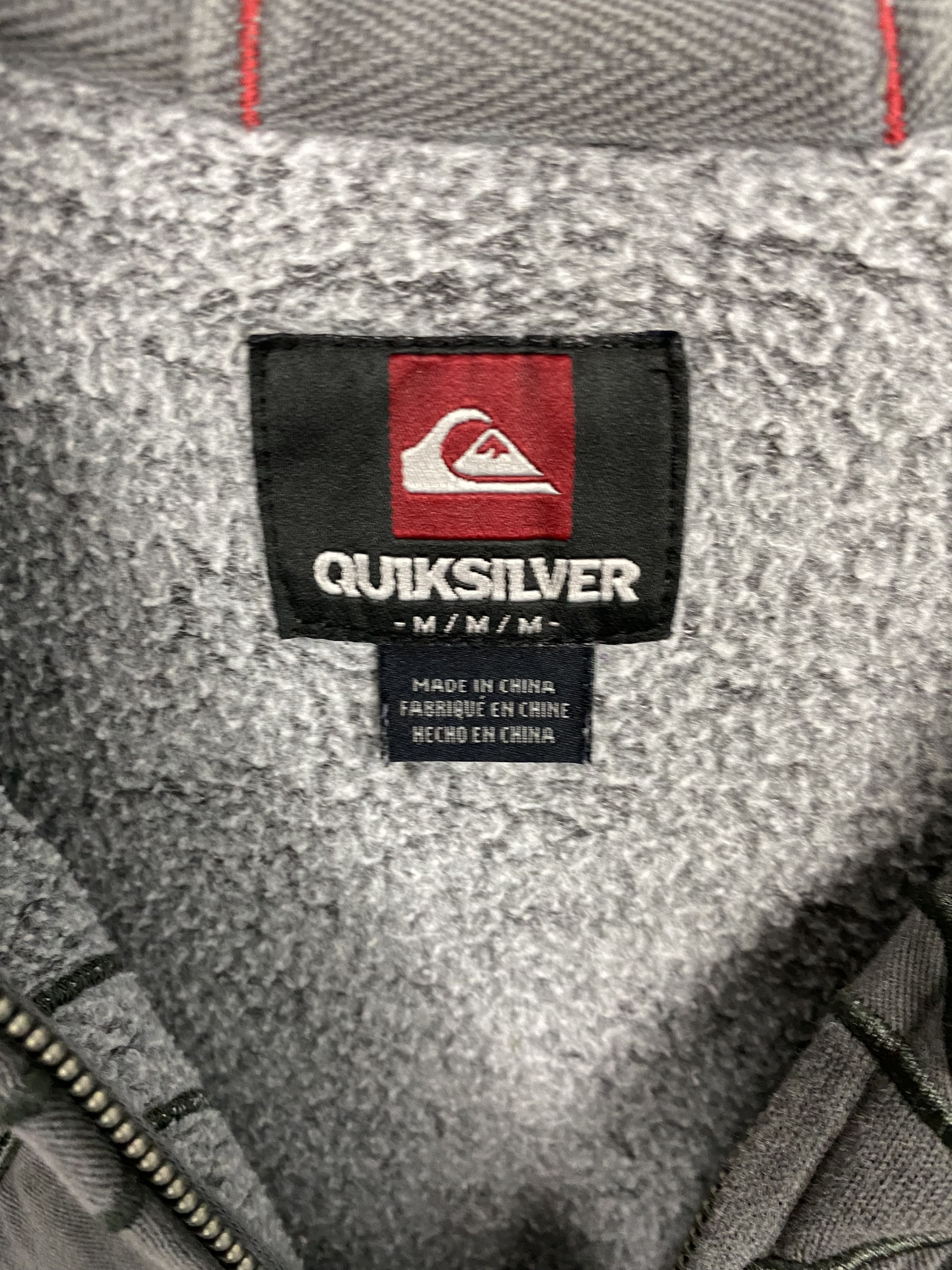 Quiksilver Quiksilver Vintage Mens Big Logo Zip Hoodie Surf style Size US M / EU 48-50 / 2 - 2 Thumbnail