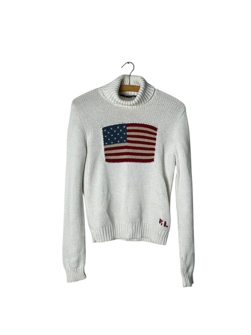 Ralph Lauren Sport Polo Ralph Lauren USA Flag Turtle Neck Vintage Sweater PRL Size US XS / EU 42 / 0 - 1 Thumbnail