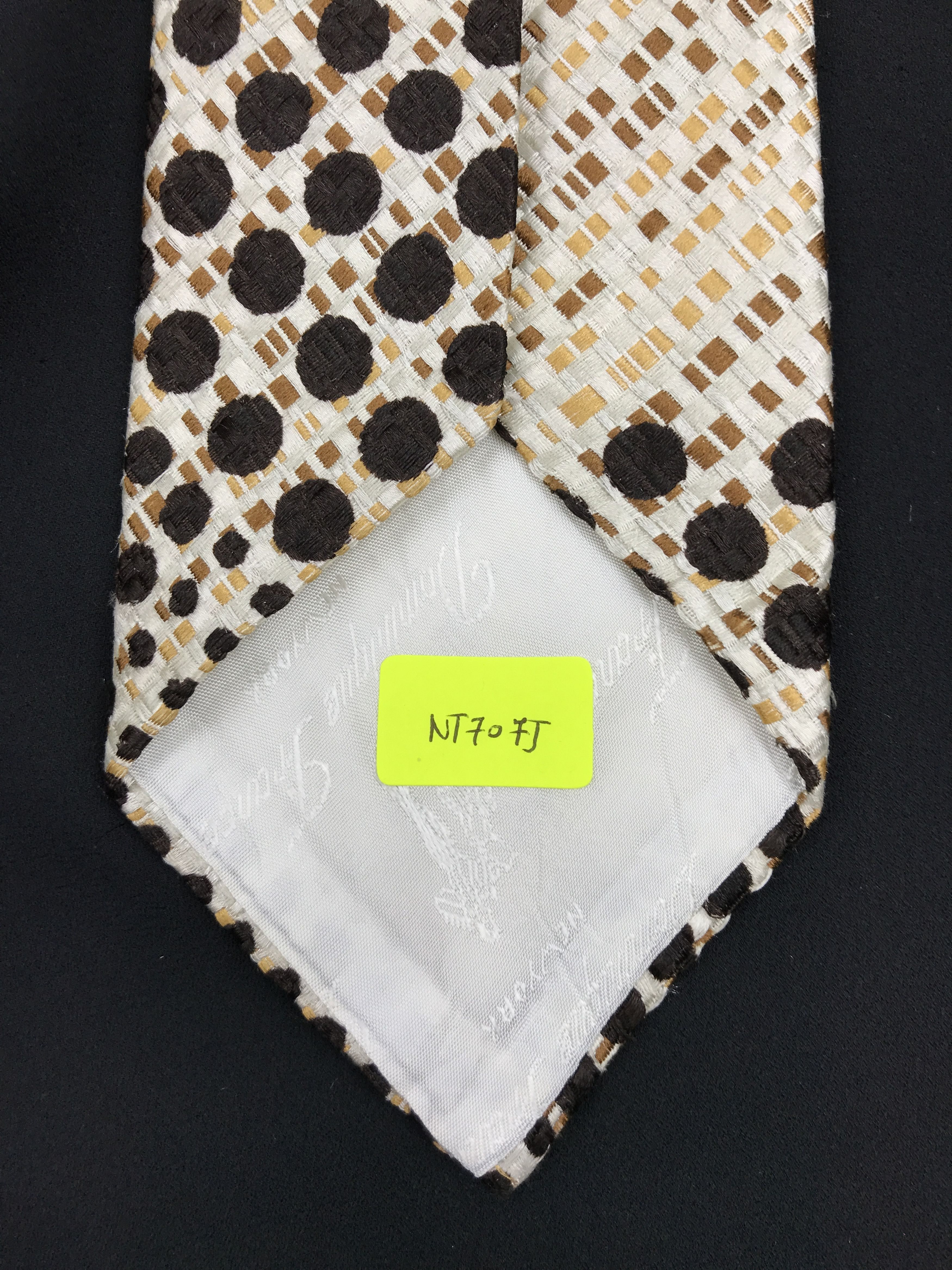 Designer × Vintage Vintage Dominique France Silk Necktie Size ONE SIZE - 7 Thumbnail