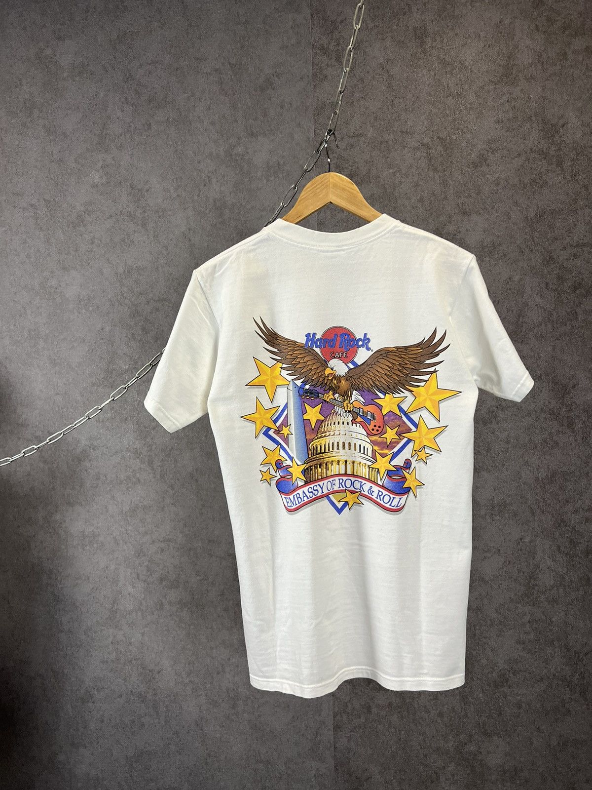 Hard Rock Cafe × Vintage Hard Rock Cafe Washington vintage made in USA tee Size US S / EU 44-46 / 1 - 1 Thumbnail