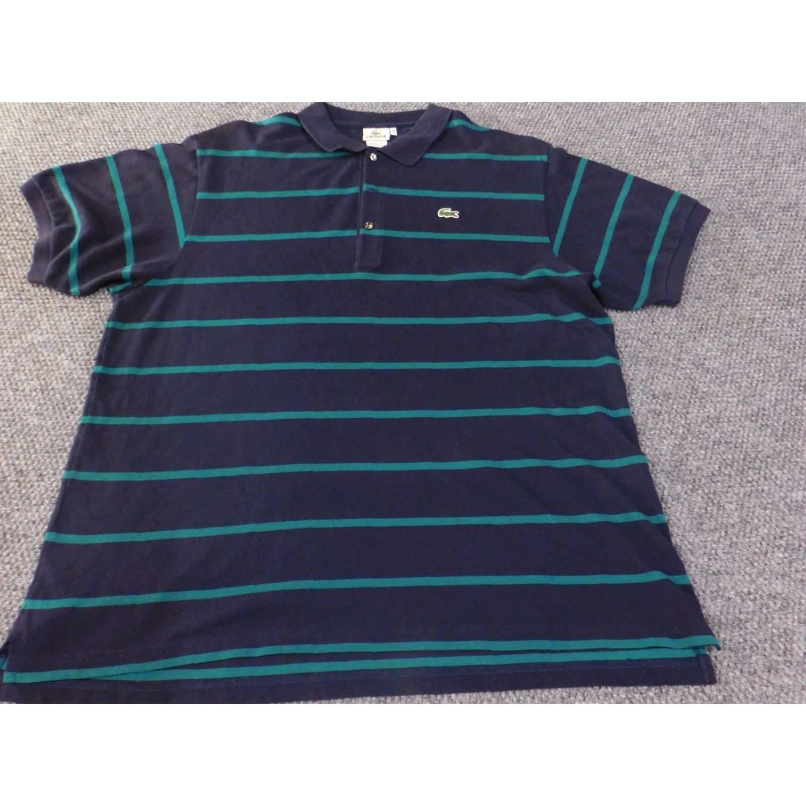 Lacoste Lacoste Polo Shirt Mens XL Striped Classic Croc Preppy Golf Tennis Casual Size US XL / EU 56 / 4 - 4 Thumbnail