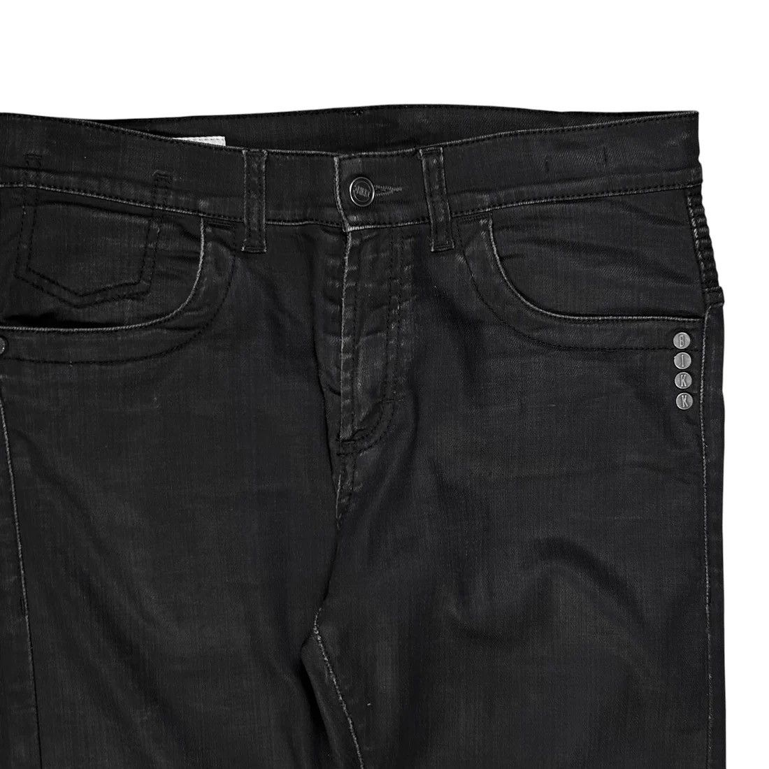 Dirk Bikkembergs Dirk Bikkembergs Waxed Stud Biker Jeans Size US 31 - 4 Thumbnail