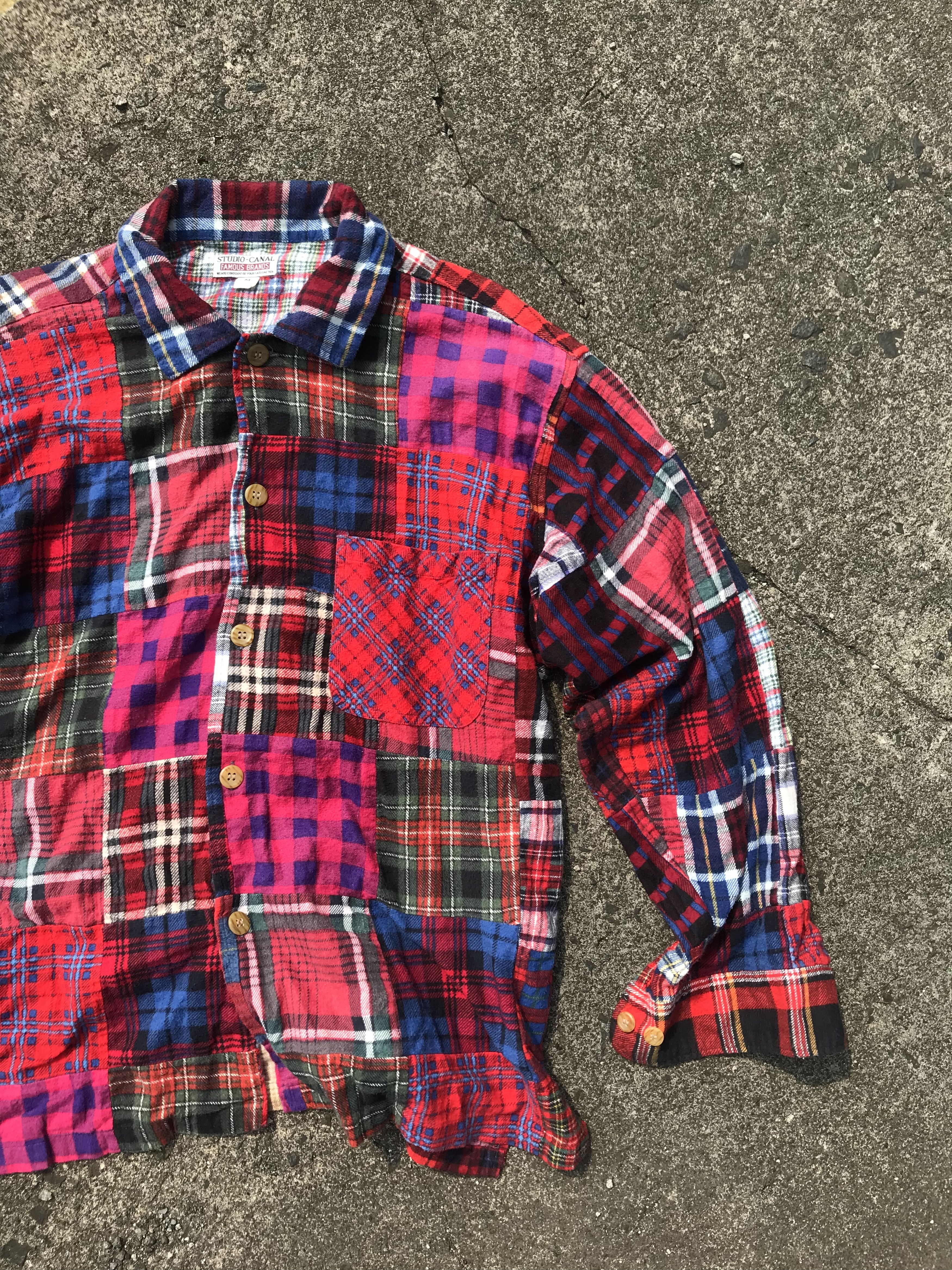 Japanese Brand Studio canal patchwork punk flanel Size US M / EU 48-50 / 2 - 2 Thumbnail