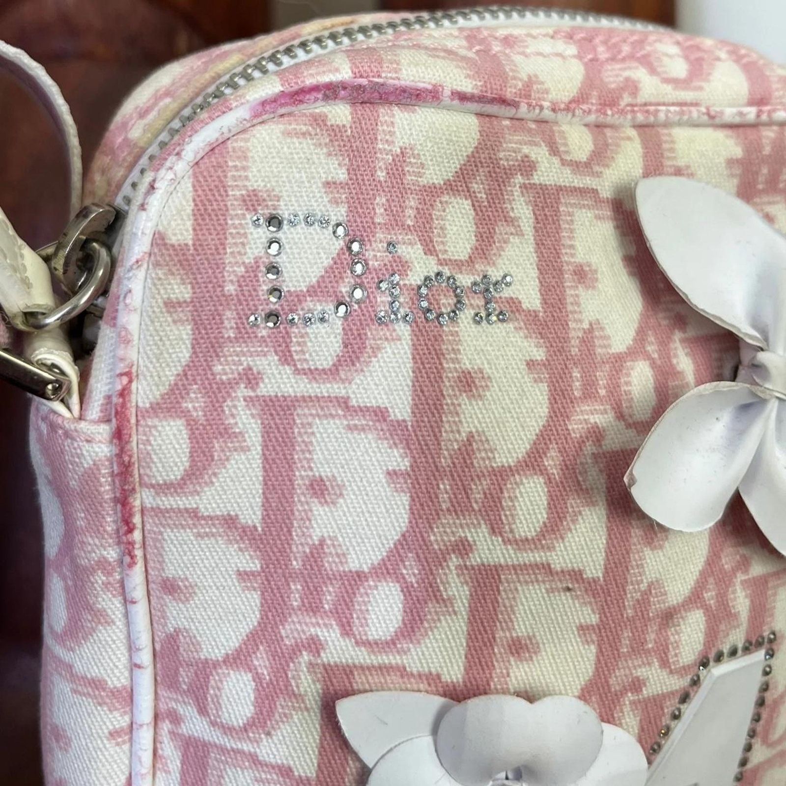 Dior Vintage Christian Dior Pink Logo Crossbody Bag Size ONE SIZE - 2 Thumbnail