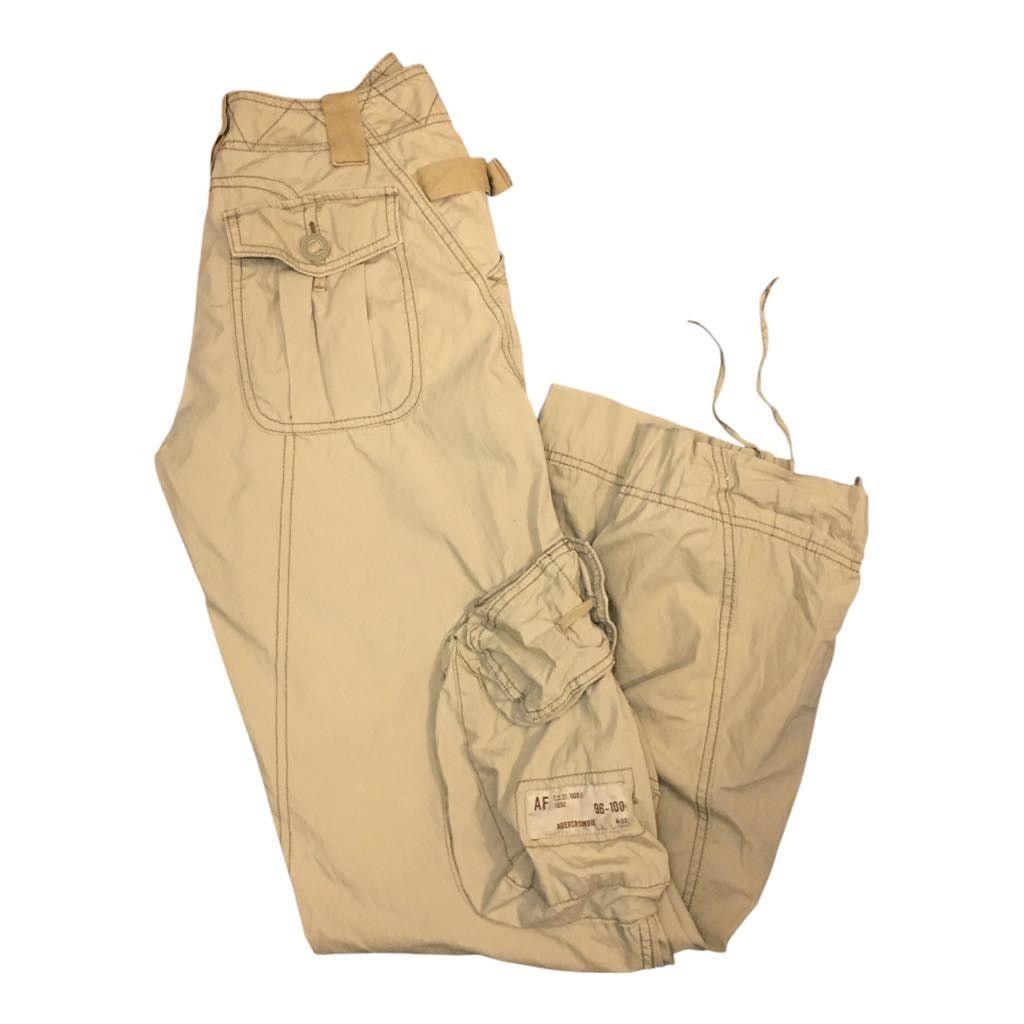 Abercrombie & Fitch VINTAGE Y2K Abercrombie & Fitch Cargo Khaki Pants Size 00 Size 24" / US 00 / IT 34 - 2 Thumbnail