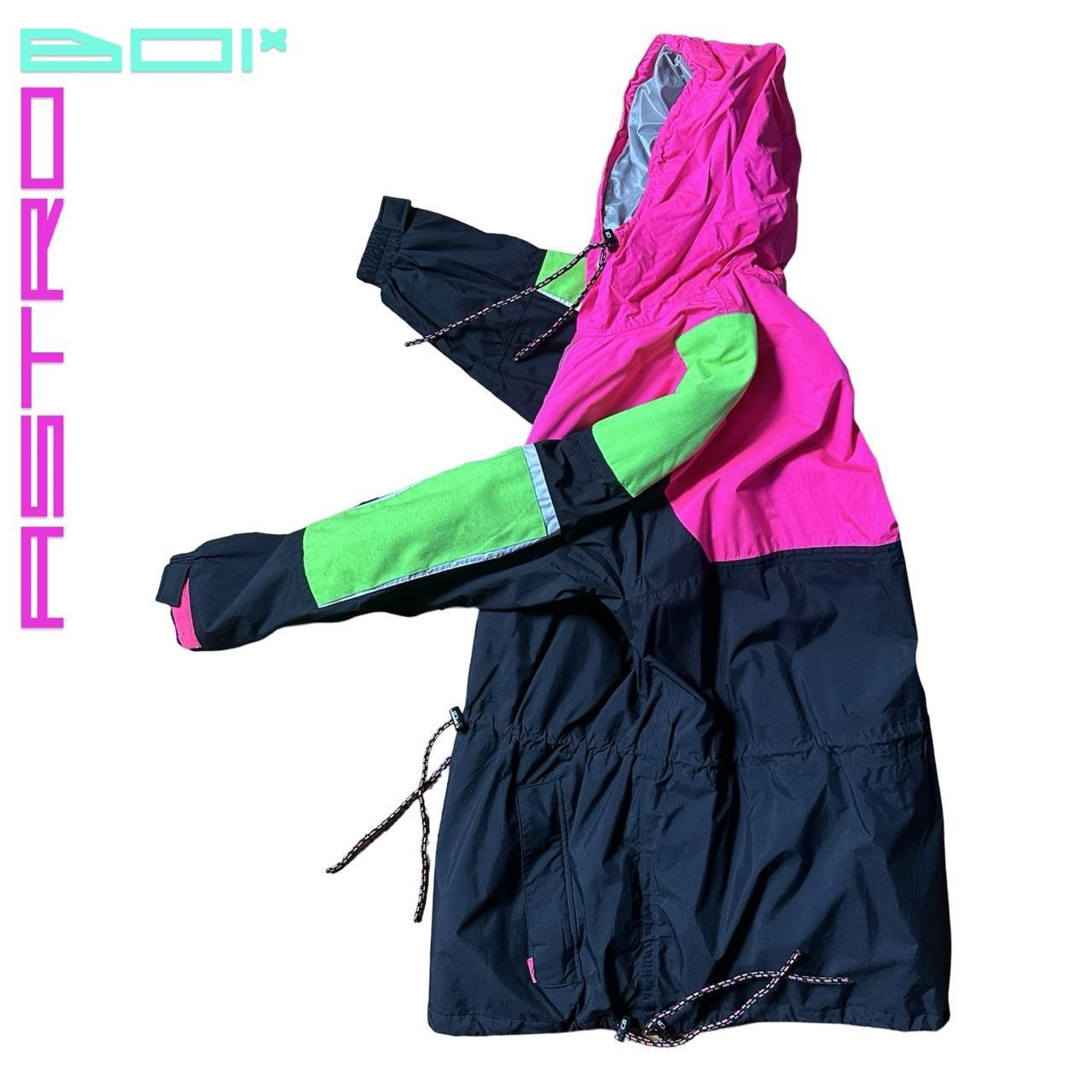 Vintage Vintage APLS Apres Ski Pink & Green Neon Ski Jacket - XL Size US XL / EU 56 / 4 - 6 Thumbnail