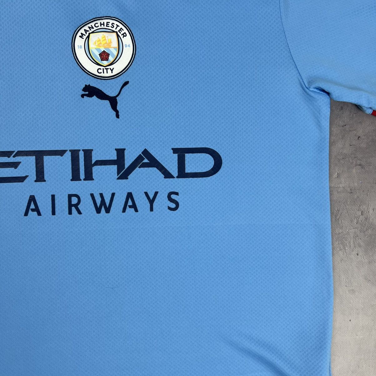 Puma Rare! Foden 47 Puma Manchester City Soccer Jersey Shirt 00s Size US M / EU 48-50 / 2 - 10 Thumbnail