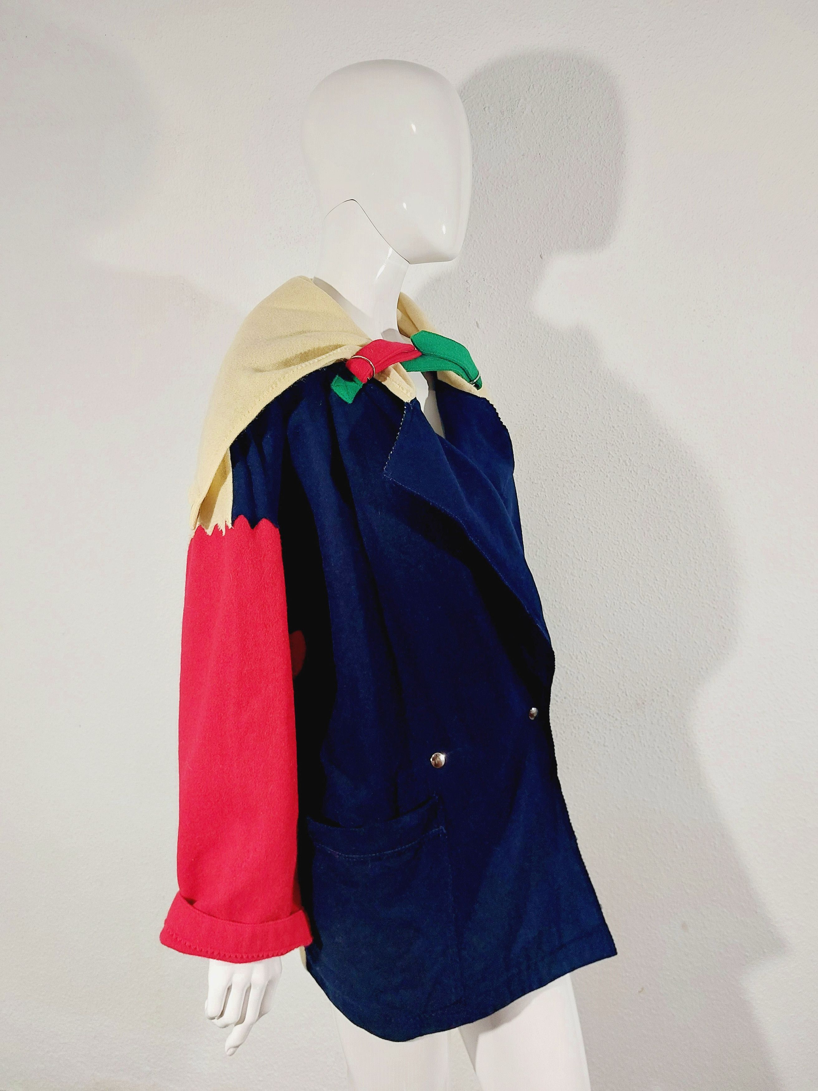 Jean Charles De Castelbajac Jean Charles de Castelbajac JCDC 1980s wool color coat Size US S / EU 44-46 / 1 - 11 Thumbnail