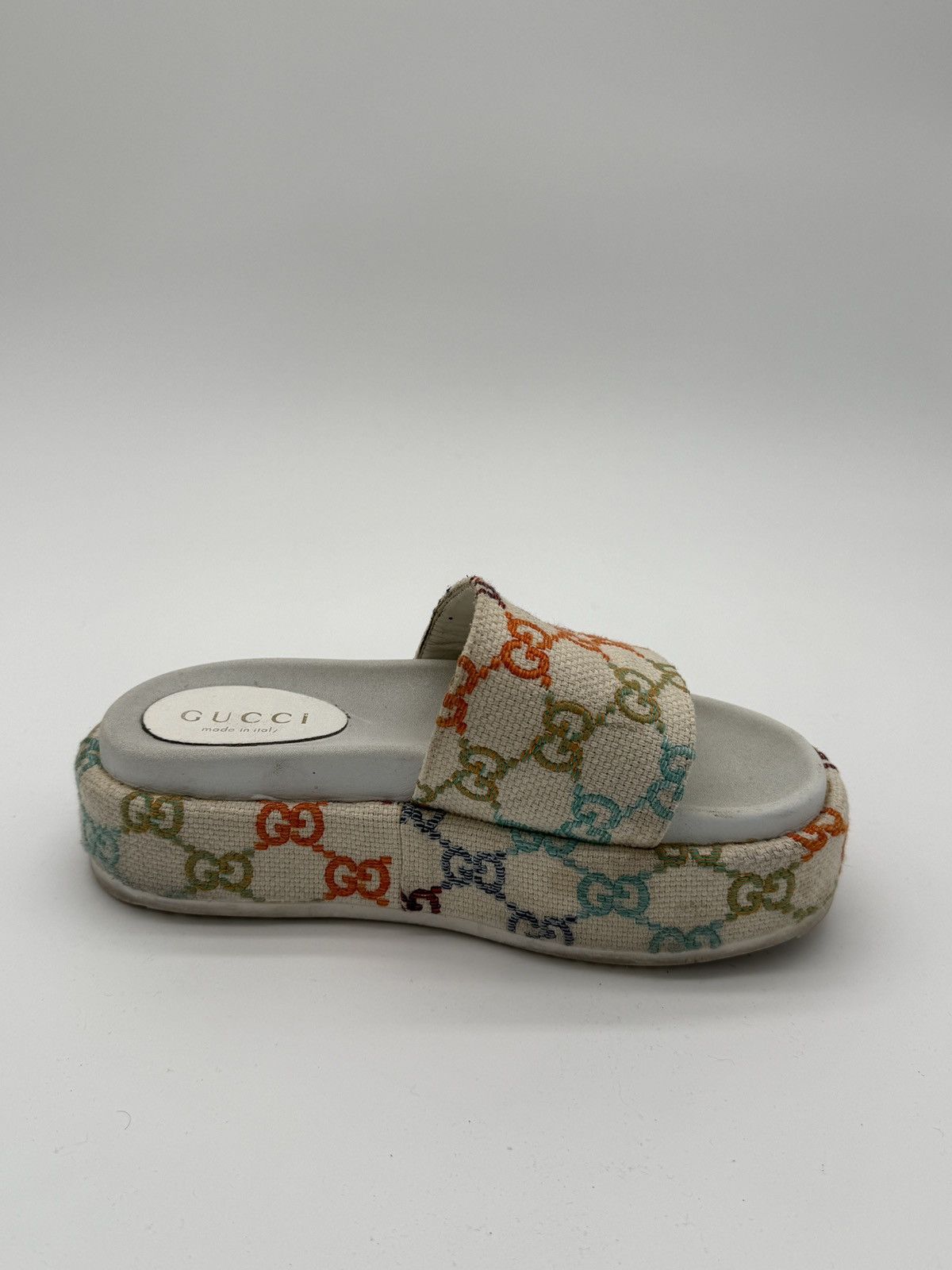 Gucci Rainbow Gucci Monogram Slides Size US 8 / IT 38 - 3 Thumbnail