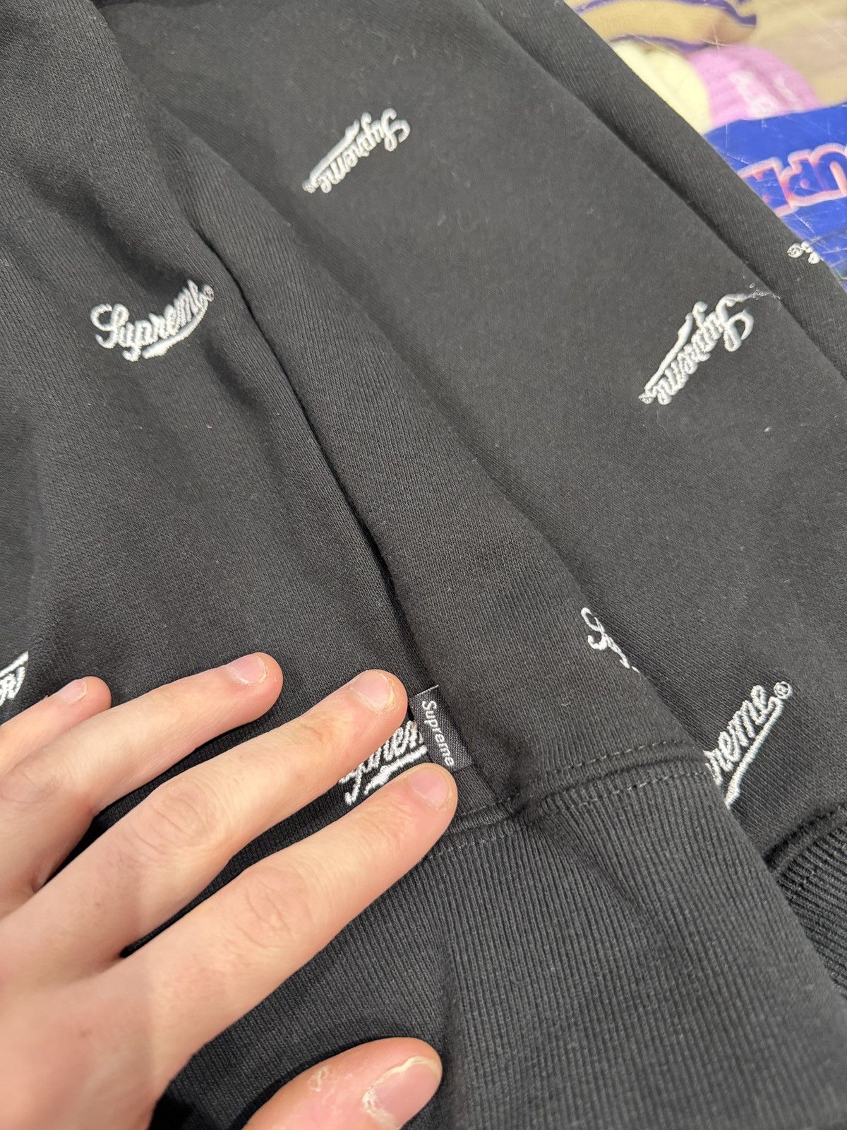 Supreme Supreme Repeat Script Zip Up Hoodie Black Size: L Size US L / EU 52-54 / 3 - 4 Thumbnail