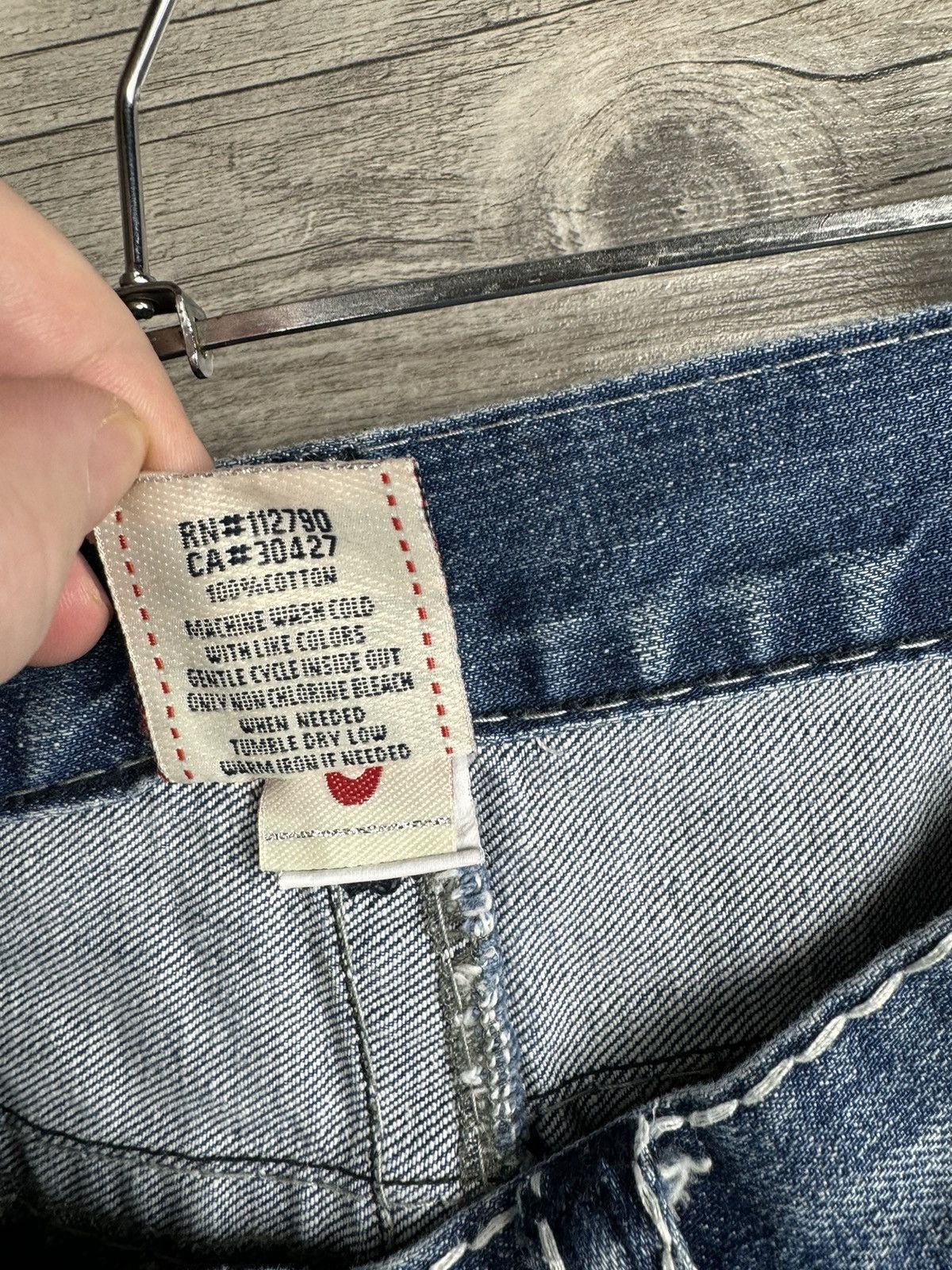 TRUE RELIGION VINTAGE BIG LOGO Y2K JAPANESE JEANS SIZE 33