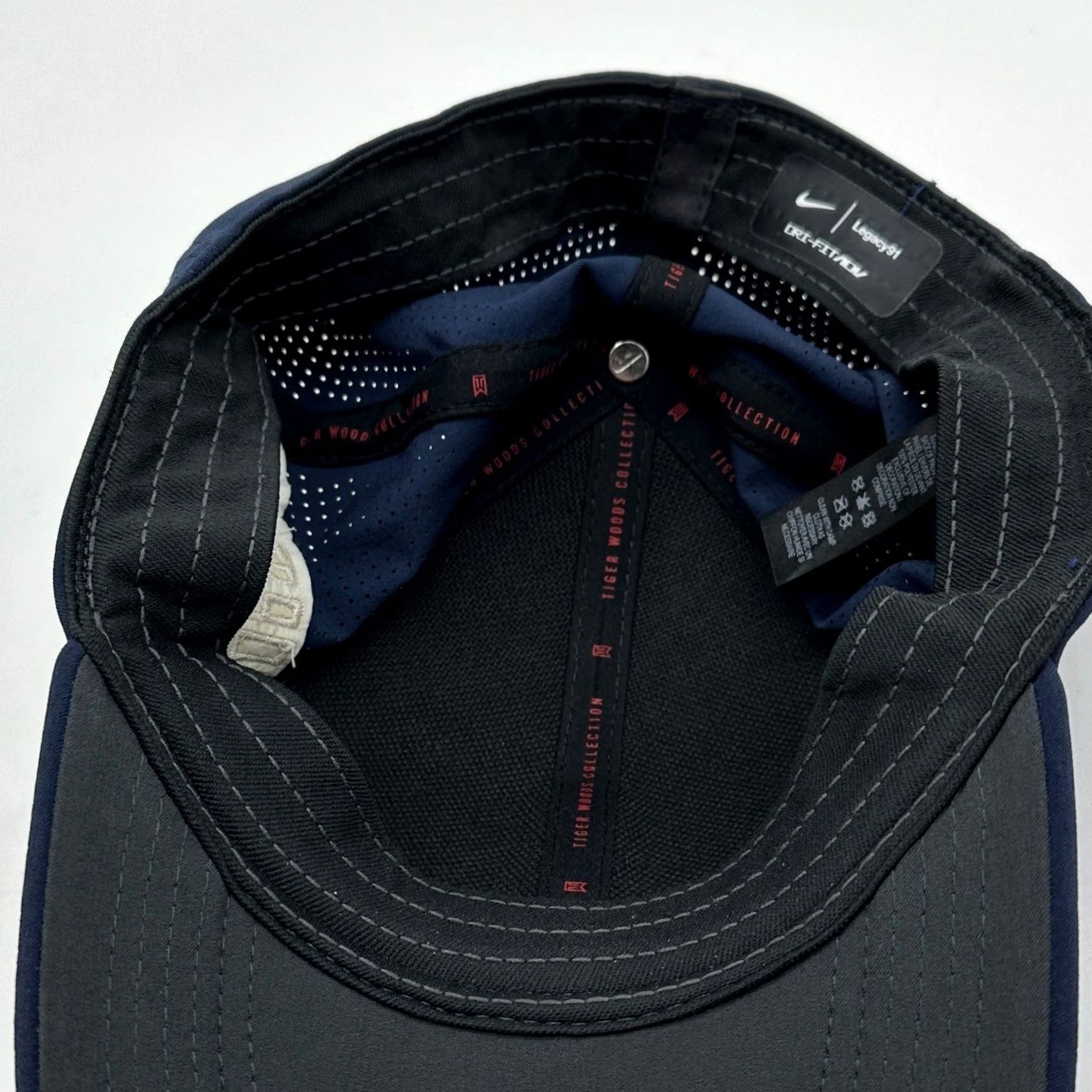 Nike Nike Tiger Woods Dri Fit ADV Hat Golf Cap Mens Large XL Blue Legacy91 Athletic Nike Hat Size ONE SIZE - 5 Thumbnail